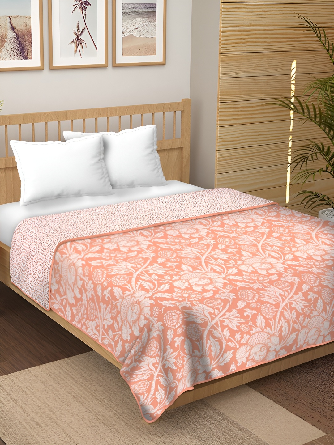 RF RELAXFEEL Peach-Coloured & White Floral Cotton Heavy Winter 210 GSM Double Bed Dohar
RF RELAXFEEL Peach-Coloured & White Floral Cotton Heavy Winter 210 GSM Double Bed Dohar
