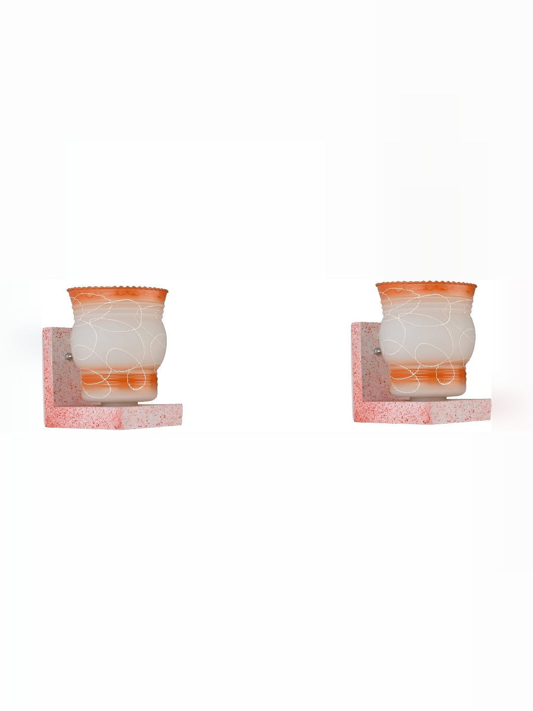 1ST TIME Orange & White 2 Pieces Printed Glass Traditional Cylinder Shaped Wall Lamp
1ST TIME Orange & White 2 Pieces Printed Glass Traditional Cylinder Shaped Wall Lamp