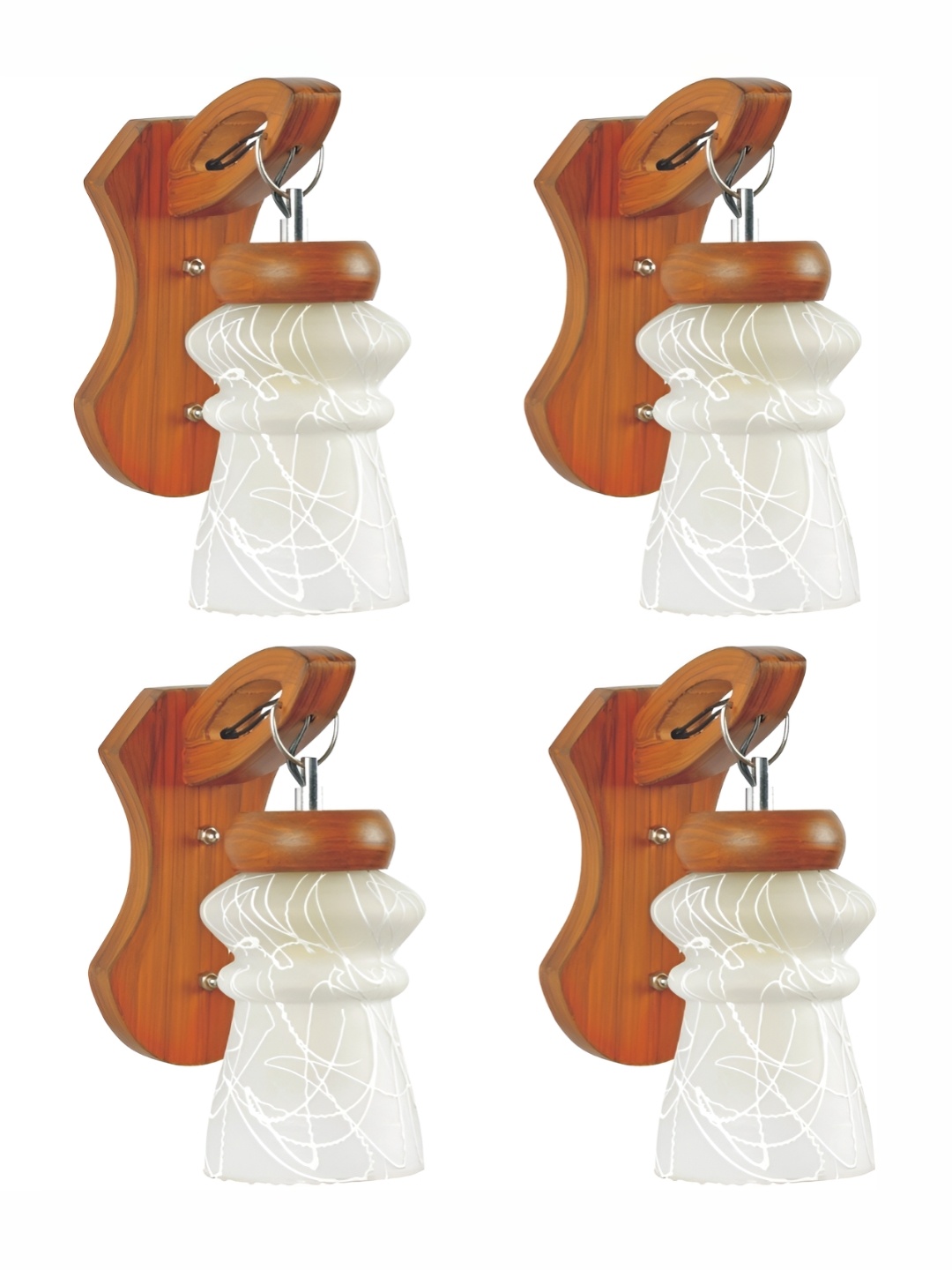 1ST TIME White & Grey 4 Pieces Glass Printed Contemporary Bell Shaped Wall Lamps
1ST TIME White & Grey 4 Pieces Glass Printed Contemporary Bell Shaped Wall Lamps