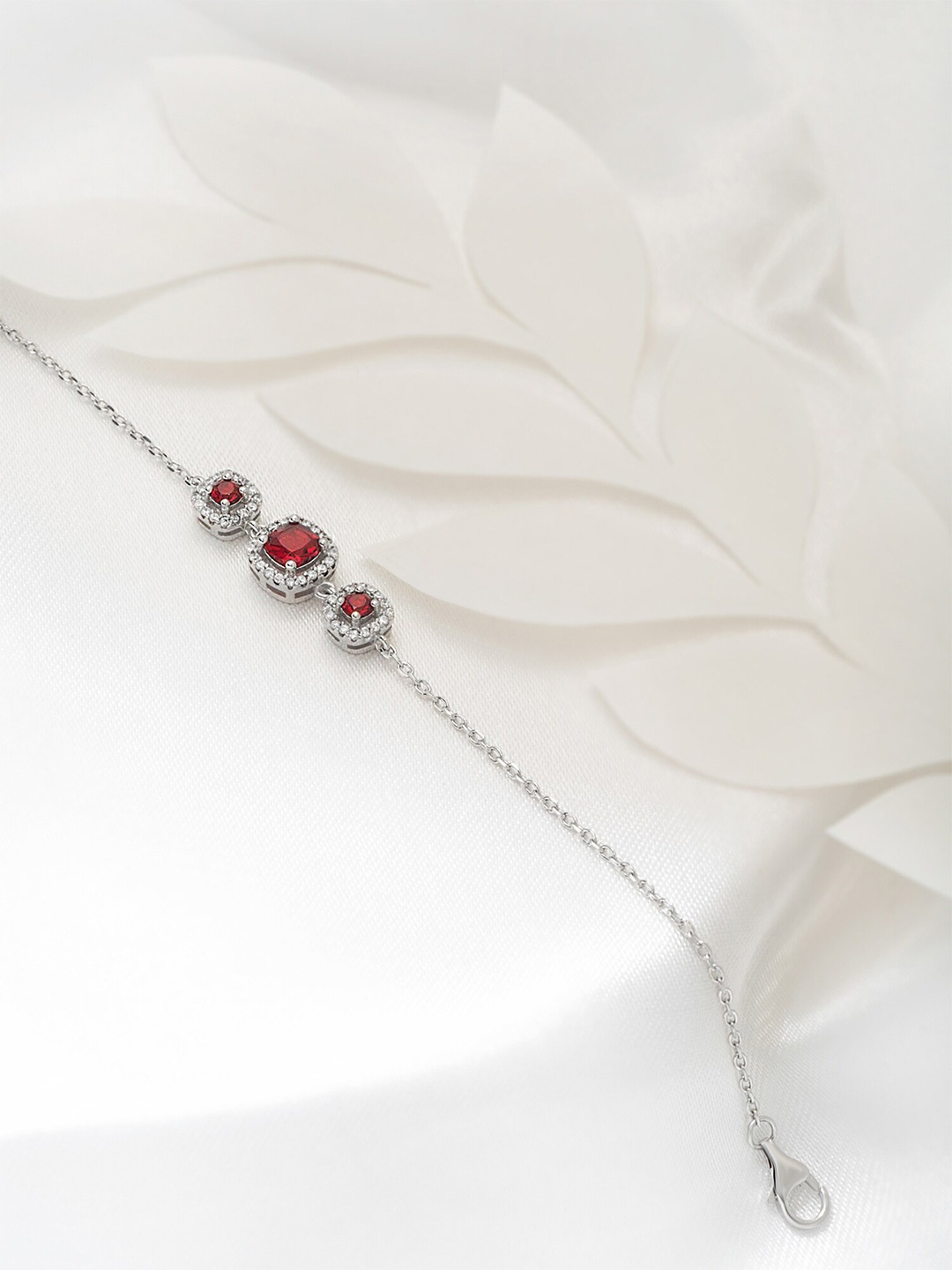 SILBERRY Rhodium-Plated 925 Sterling Silver Cubic Zirconia Studded Wraparound Bracelet
SILBERRY Rhodium-Plated 925 Sterling Silver Cubic Zirconia Studded Wraparound Bracelet