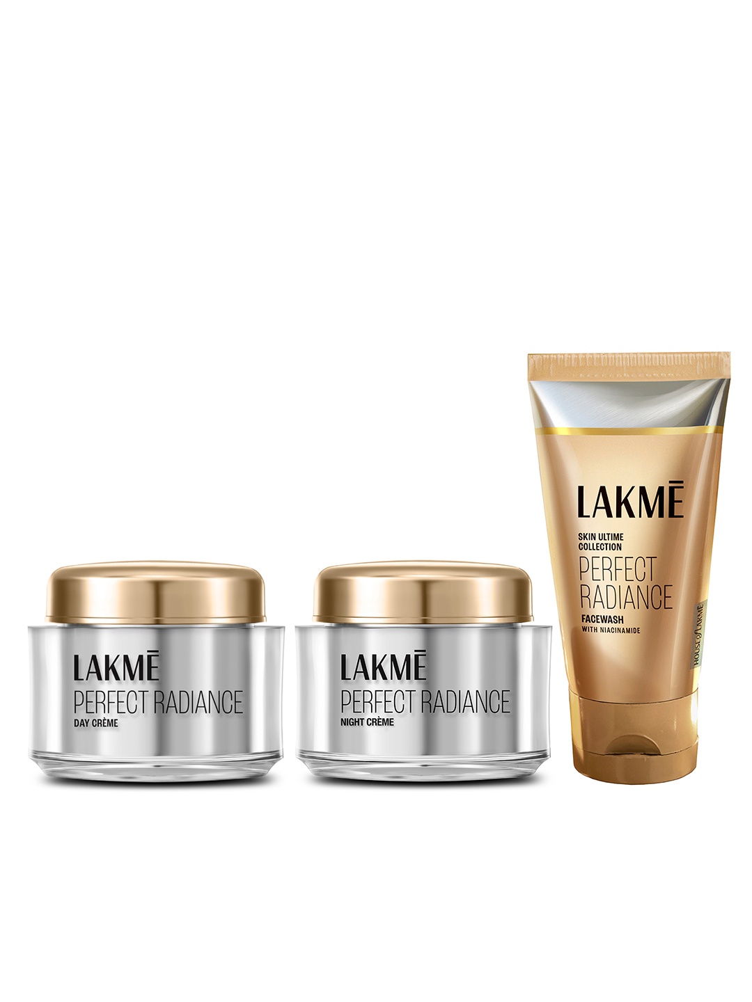 Lakme Set of Perfect Radiance Day Creme 50 g + Night Creme 50 g + Face Wash 50 g, Grey
Lakme Set of Perfect Radiance Day Creme 50 g + Night Creme 50 g + Face Wash 50 g, Grey