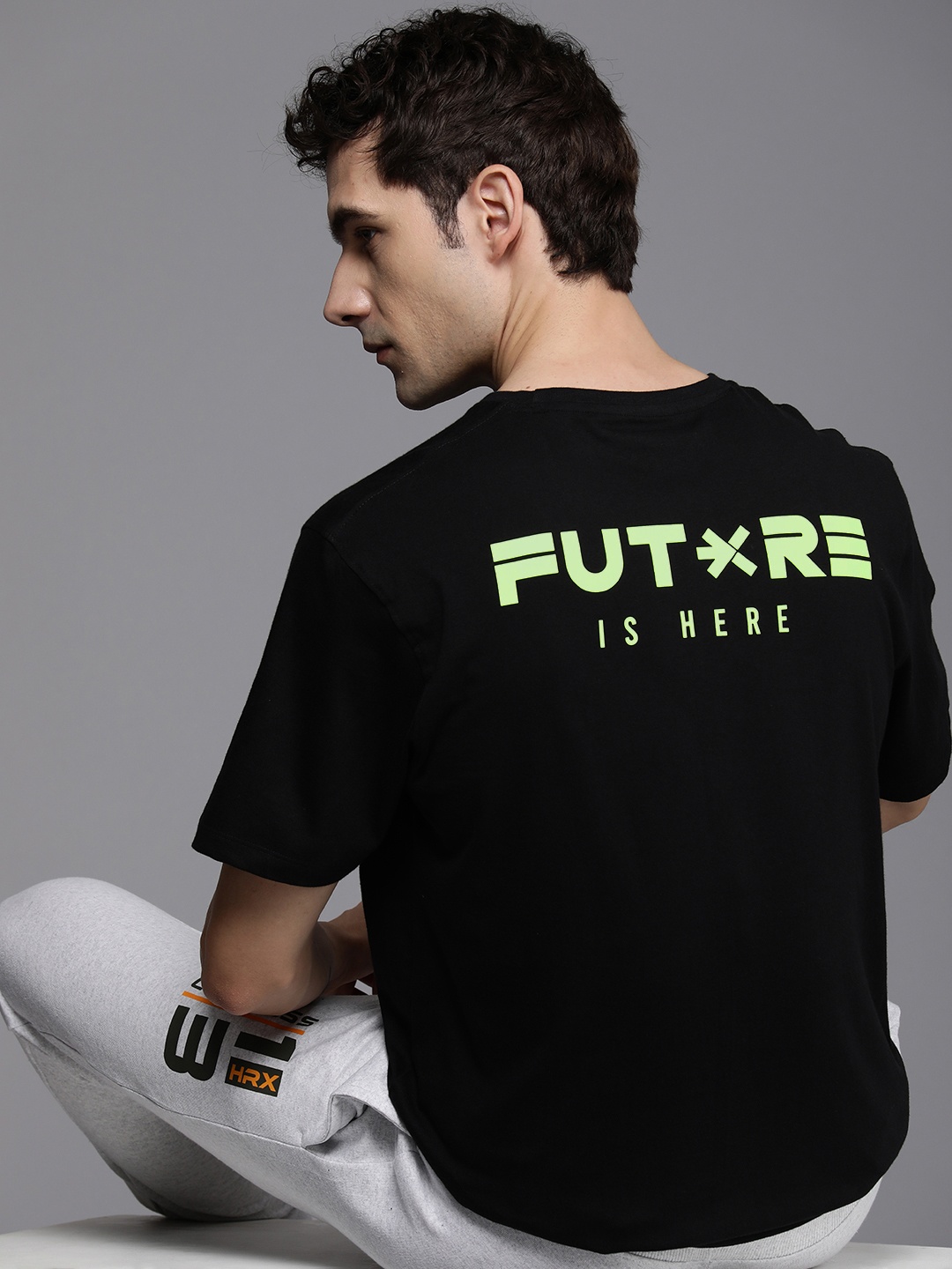 HRX by Hrithik Roshan Men Typography Printed Bio Finish Oversized T-shirt, Black
HRX by Hrithik Roshan Men Typography Printed Bio Finish Oversized T-shirt, Black