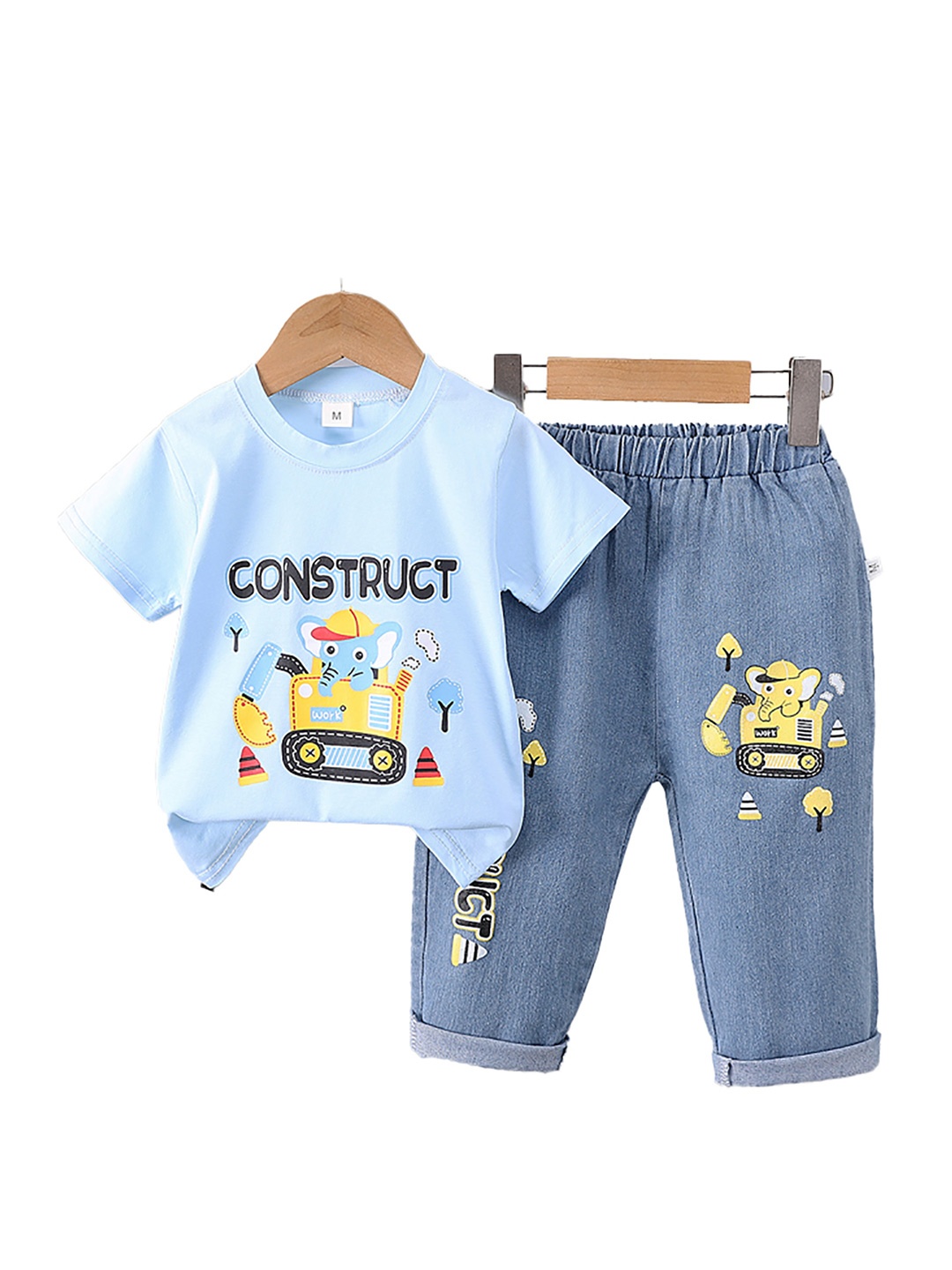 StyleCast x Revolte Boys Blue & Yellow Printed Round Neck T-shirt with Trousers
StyleCast x Revolte Boys Blue & Yellow Printed Round Neck T-shirt with Trousers