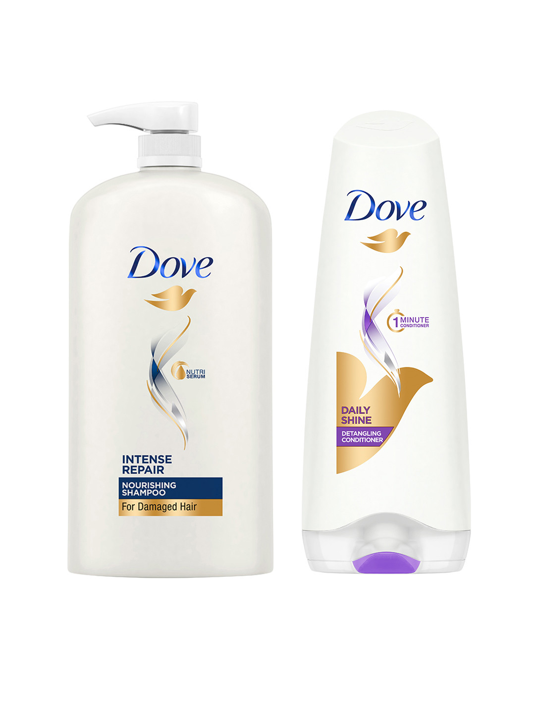 Dove Hair Therapy Intense Repair Shampoo 1L & Daily Shine Hair Conditioner 175ml, White
Dove Hair Therapy Intense Repair Shampoo 1L & Daily Shine Hair Conditioner 175ml, White