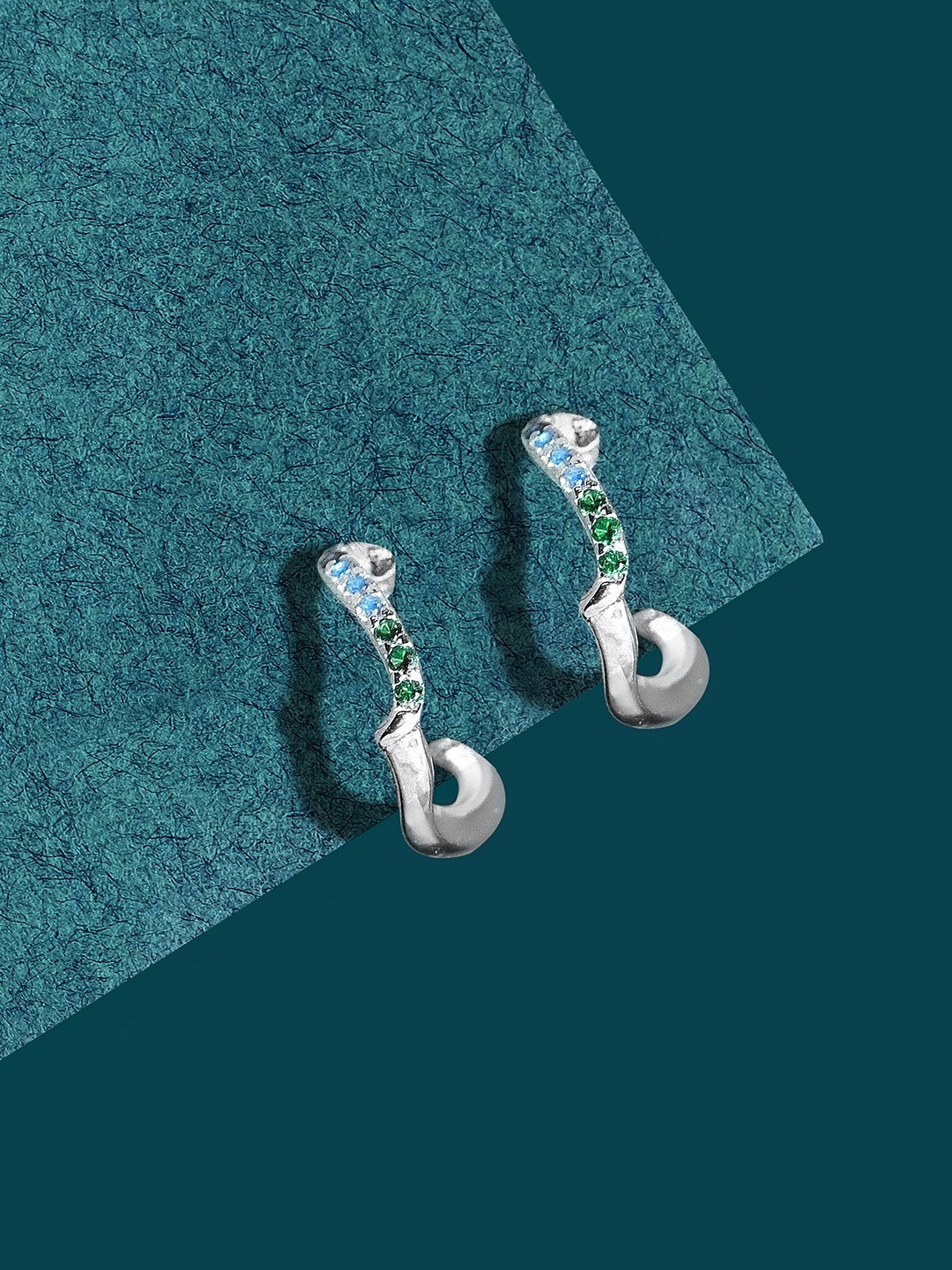 Accessorize London Women 925 Sterling Silver Hallmark Blue Cubic Zirconia Hoop Earrings
Accessorize London Women 925 Sterling Silver Hallmark Blue Cubic Zirconia Hoop Earrings