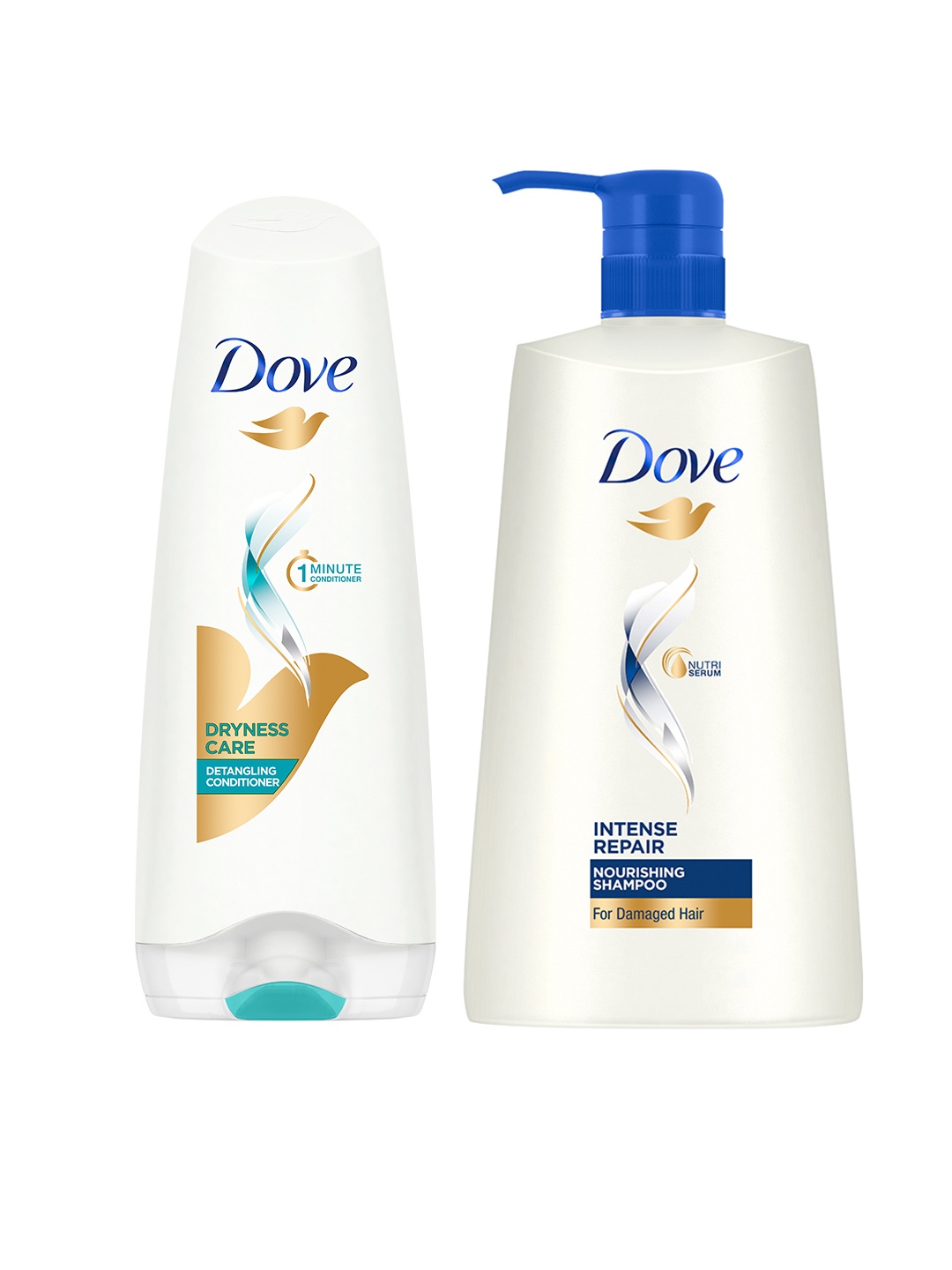 Dove Hair Therapy Intense Repair Shampoo 650ml & Dryness Care Detangling Conditioner 175ml, White
Dove Hair Therapy Intense Repair Shampoo 650ml & Dryness Care Detangling Conditioner 175ml, White