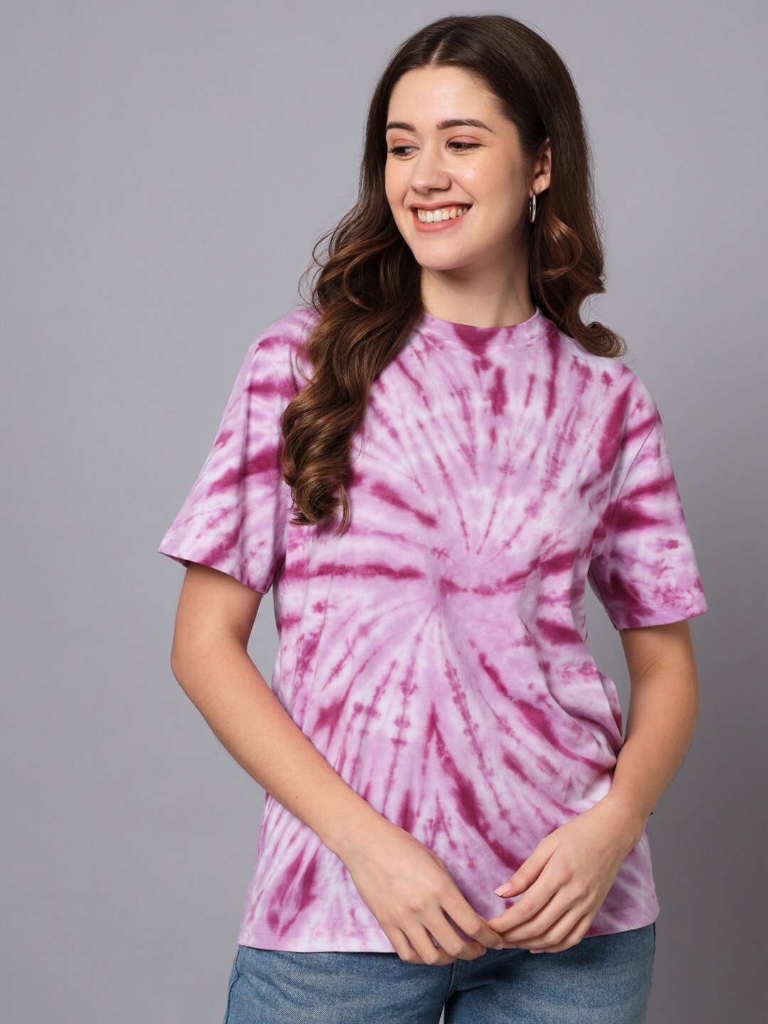 The Dry State Round Neck Short Sleeves Tie And Dye Regular Fit Cotton T-shirt, Purple
The Dry State Round Neck Short Sleeves Tie And Dye Regular Fit Cotton T-shirt, Purple