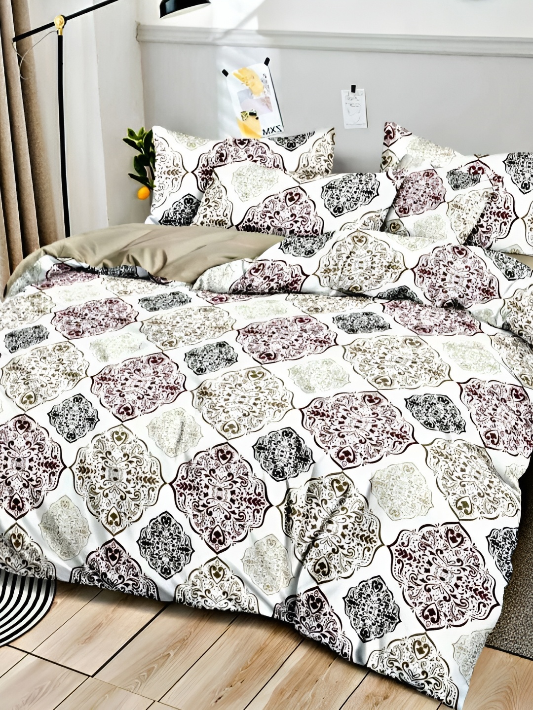 RF RELAXFEEL Beige Ethnic Motifs Microfiber Heavy Winter 233 GSM Double Bed Comforter
RF RELAXFEEL Beige Ethnic Motifs Microfiber Heavy Winter 233 GSM Double Bed Comforter