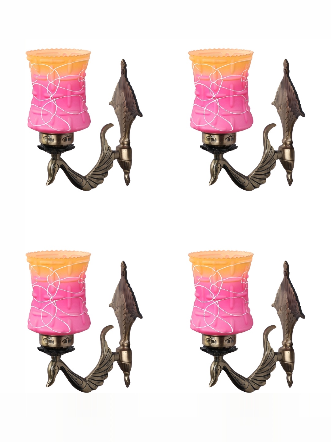1ST TIME Pink & Orange 4 Pieces Textured Glass Traditional Cylinder Shaped Wall Lamp
1ST TIME Pink & Orange 4 Pieces Textured Glass Traditional Cylinder Shaped Wall Lamp