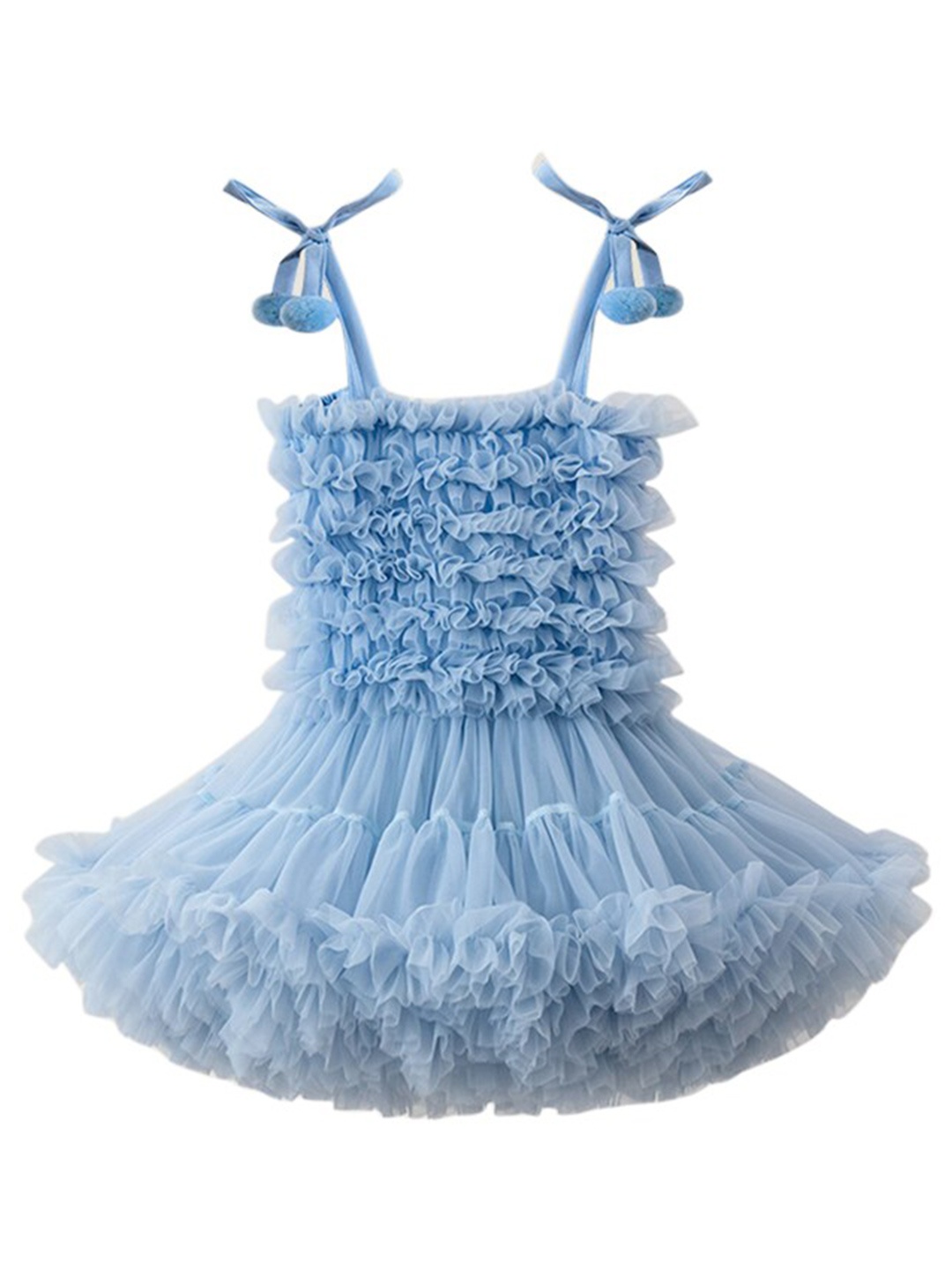 StyleCast x Revolte Girls Self Design Shoulder Straps Ruffled Cotton Fit & Flare Dress, Blue
StyleCast x Revolte Girls Self Design Shoulder Straps Ruffled Cotton Fit & Flare Dress, Blue