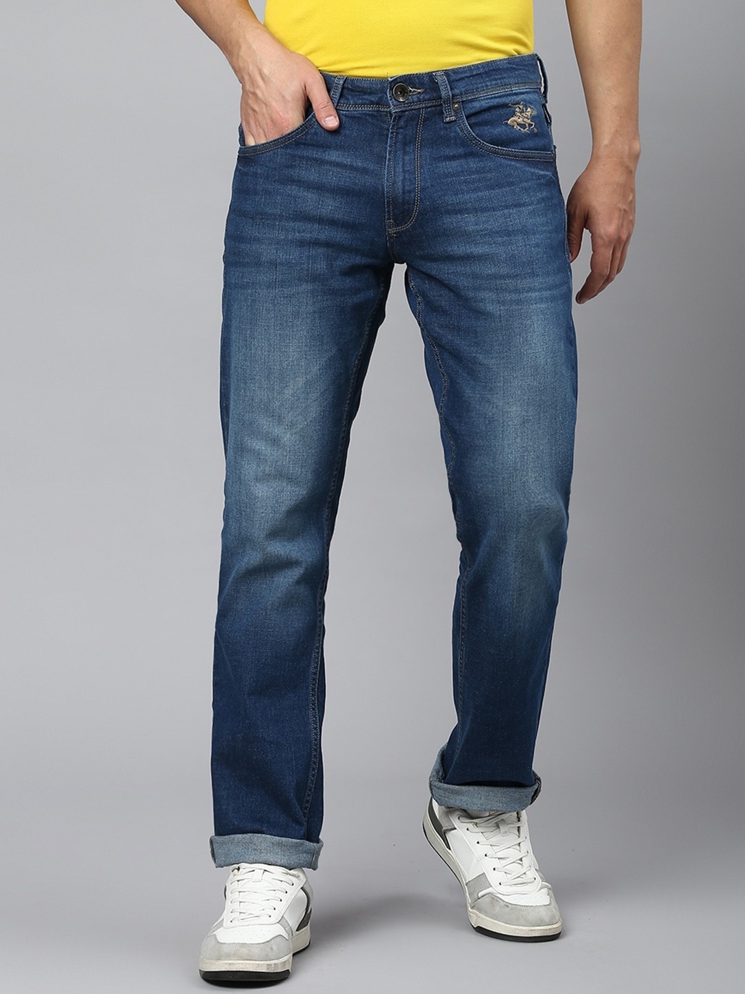 Beverly Hills Polo Club Men Skinny Fit Clean Look Light Fade Stretchable Jeans, Blue
Beverly Hills Polo Club Men Skinny Fit Clean Look Light Fade Stretchable Jeans, Blue