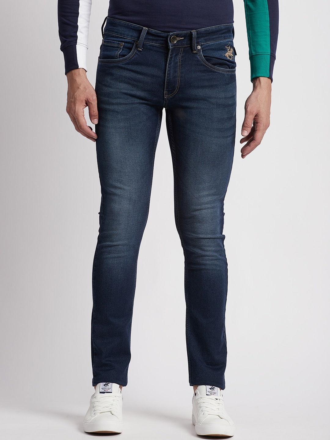 Beverly Hills Polo Club Men Skinny Fit Heavy Fade Clean Look Stretchable Jeans, Blue
Beverly Hills Polo Club Men Skinny Fit Heavy Fade Clean Look Stretchable Jeans, Blue