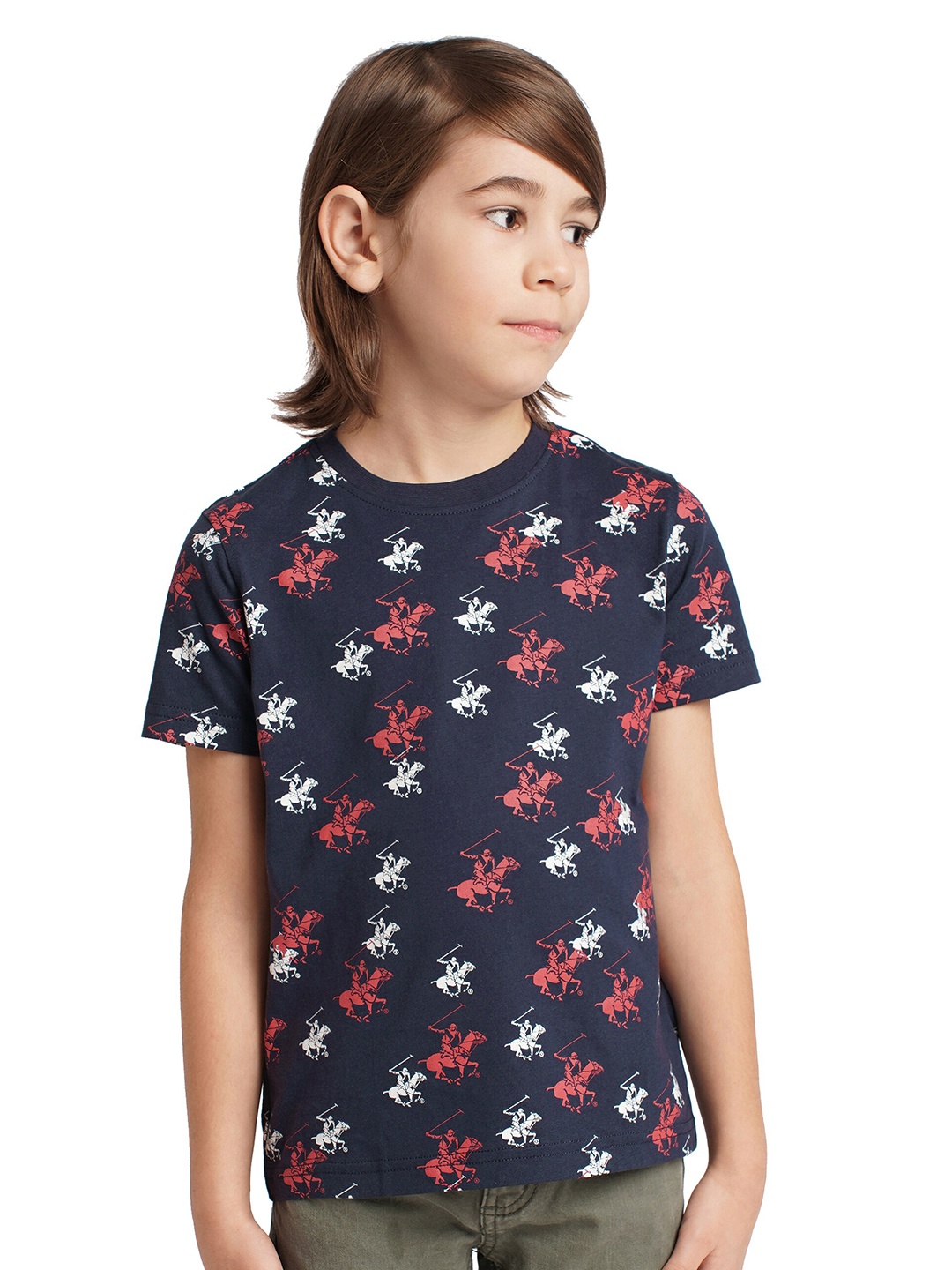 Beverly Hills Polo Club Boys Conversational Printed Round Neck Pure Cotton T-shirt, Blue
Beverly Hills Polo Club Boys Conversational Printed Round Neck Pure Cotton T-shirt, Blue