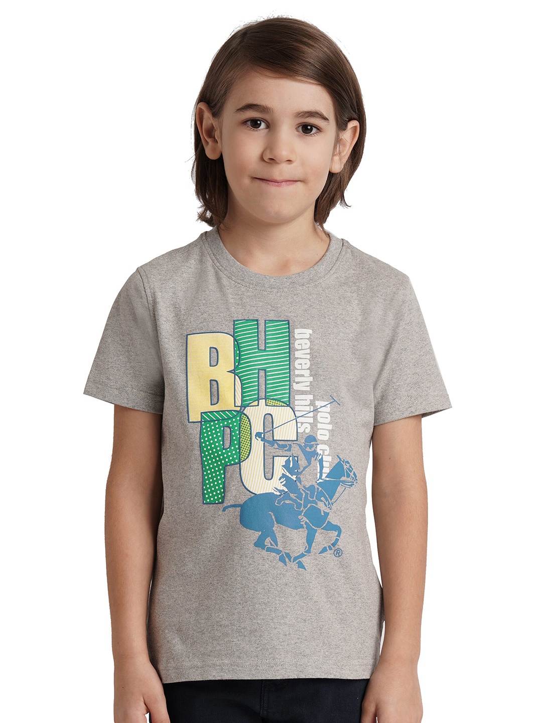 Beverly Hills Polo Club Boys Typography Printed Round Neck Pure Cotton T-shirt, Grey
Beverly Hills Polo Club Boys Typography Printed Round Neck Pure Cotton T-shirt, Grey