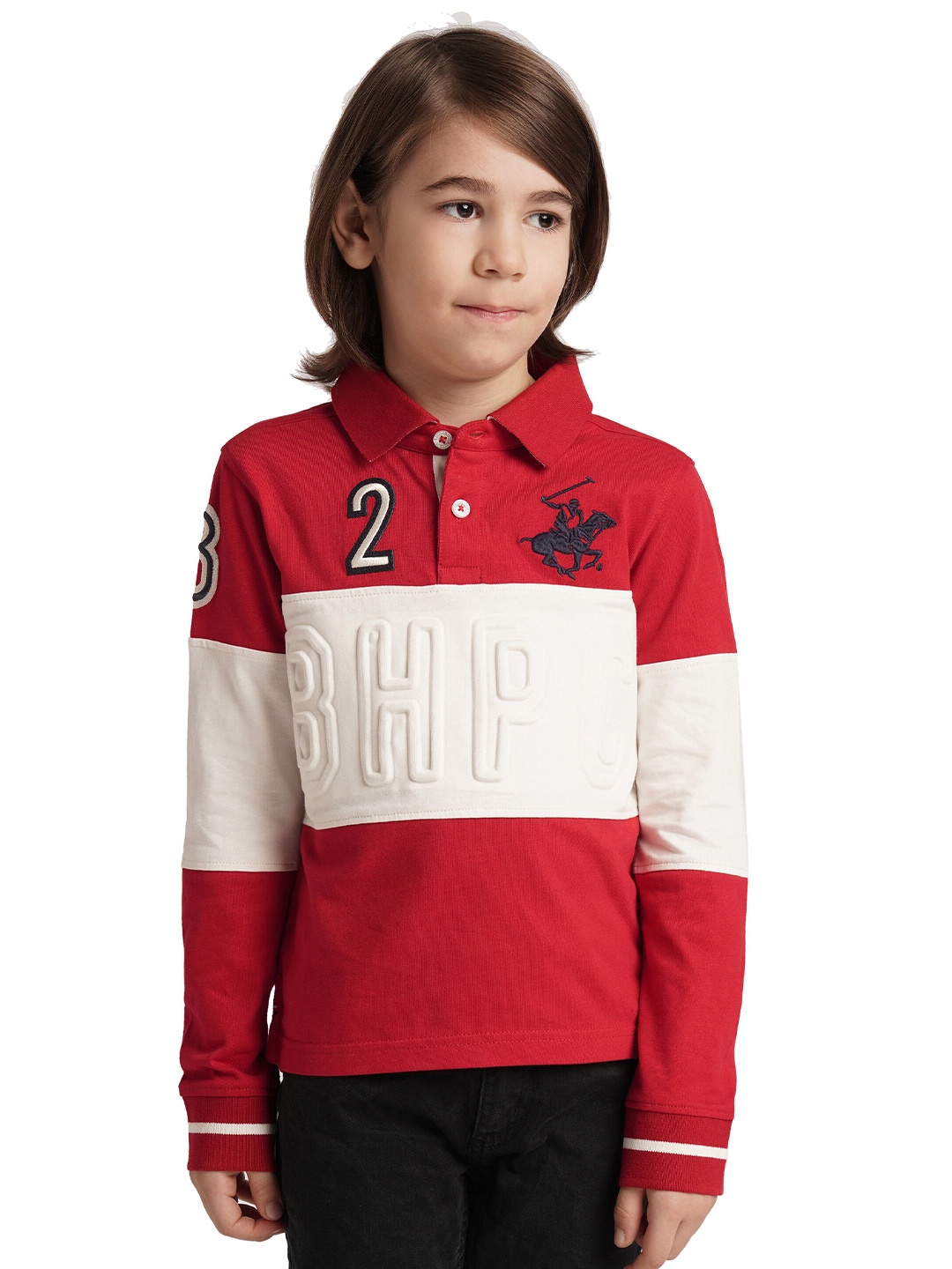 Beverly Hills Polo Club Boys Typography Printed Polo Collar Pure Cotton T-shirt, White
Beverly Hills Polo Club Boys Typography Printed Polo Collar Pure Cotton T-shirt, White