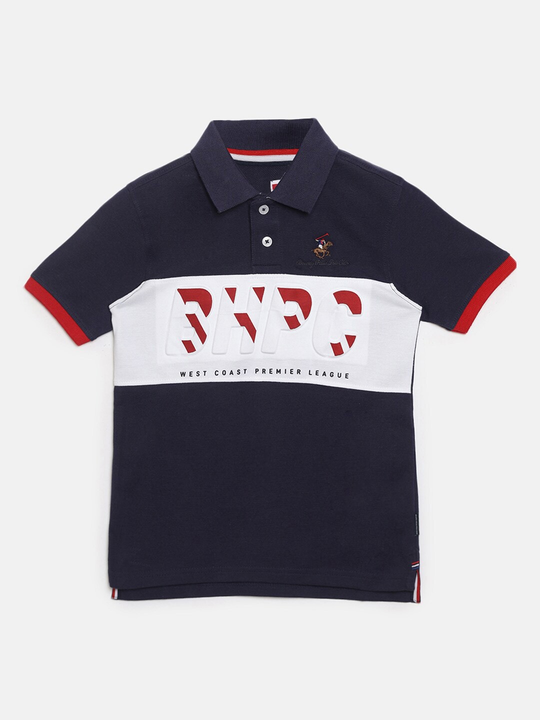 Beverly Hills Polo Club Boys Typography Printed Polo Collar Pure Cotton Casual T-shirt, Blue
Beverly Hills Polo Club Boys Typography Printed Polo Collar Pure Cotton Casual T-shirt, Blue