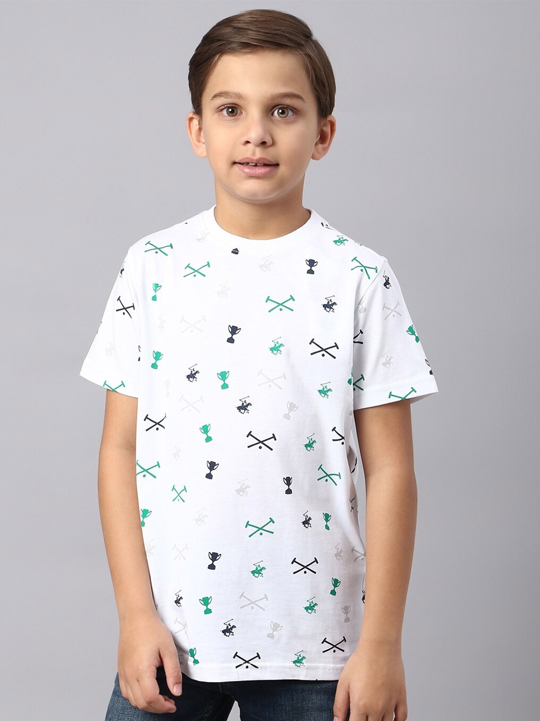 Beverly Hills Polo Club Boys Conversational Printed Round Neck Pure Cotton Casual T-shirt, White
Beverly Hills Polo Club Boys Conversational Printed Round Neck Pure Cotton Casual T-shirt, White