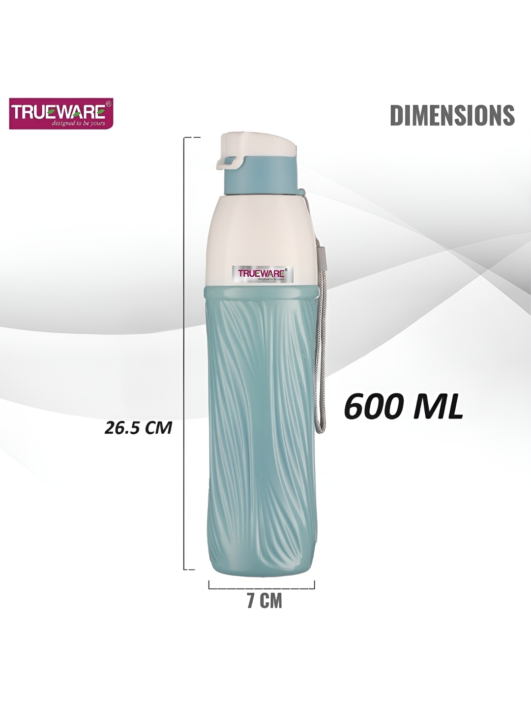 Trueware Blue Water Bottle 600 ML