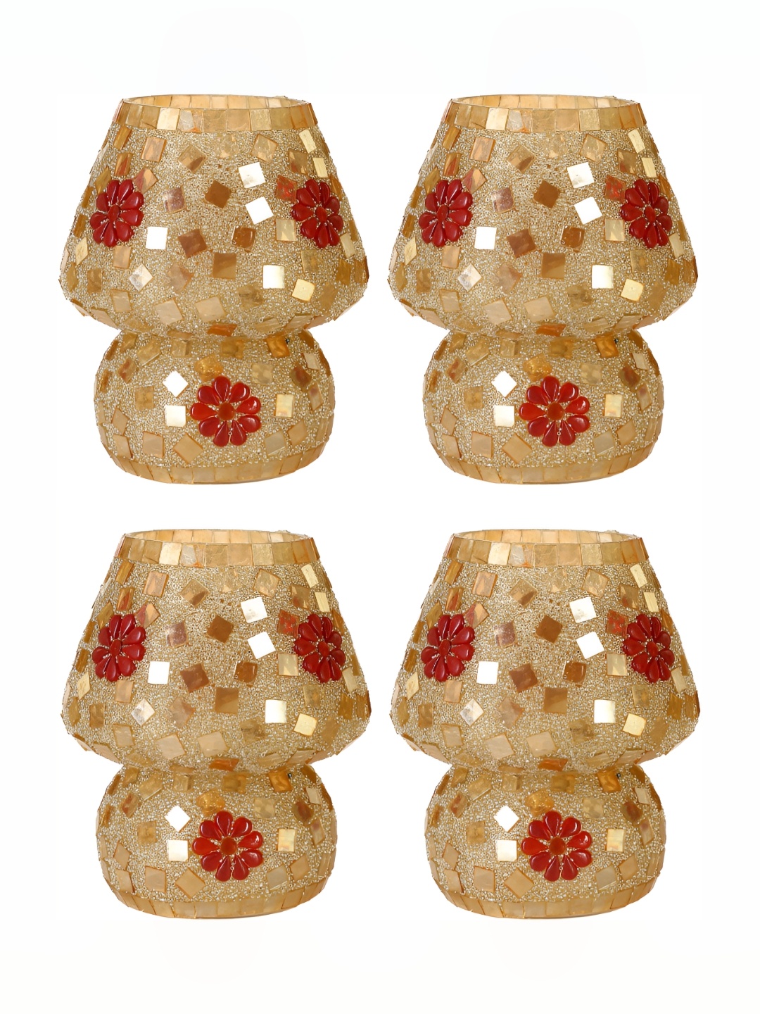 1ST TIME Gold-Toned & Red 4 Pieces Textured Glass Traditional Abstract Shaped Table Lamps
1ST TIME Gold-Toned & Red 4 Pieces Textured Glass Traditional Abstract Shaped Table Lamps