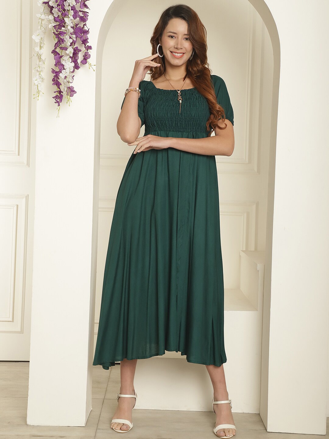 Aawari Maxi Dress, Green