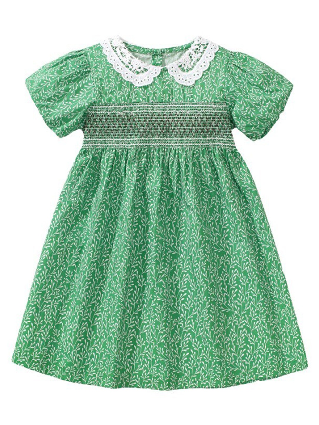 StyleCast x Revolte Girls Green Floral Print Peter Pan Collar Puff Sleeve A-Line Dress
StyleCast x Revolte Girls Green Floral Print Peter Pan Collar Puff Sleeve A-Line Dress