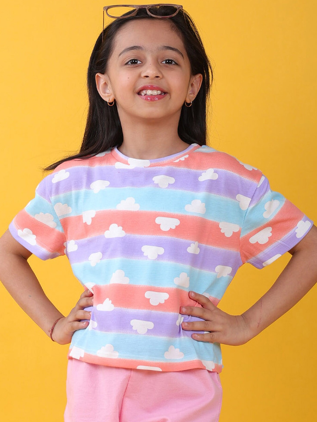 Anthrilo Girls Graphic Printed Drop Shoulder Sleeves Pure Cotton T-shirt, Peach
Anthrilo Girls Graphic Printed Drop Shoulder Sleeves Pure Cotton T-shirt, Peach
