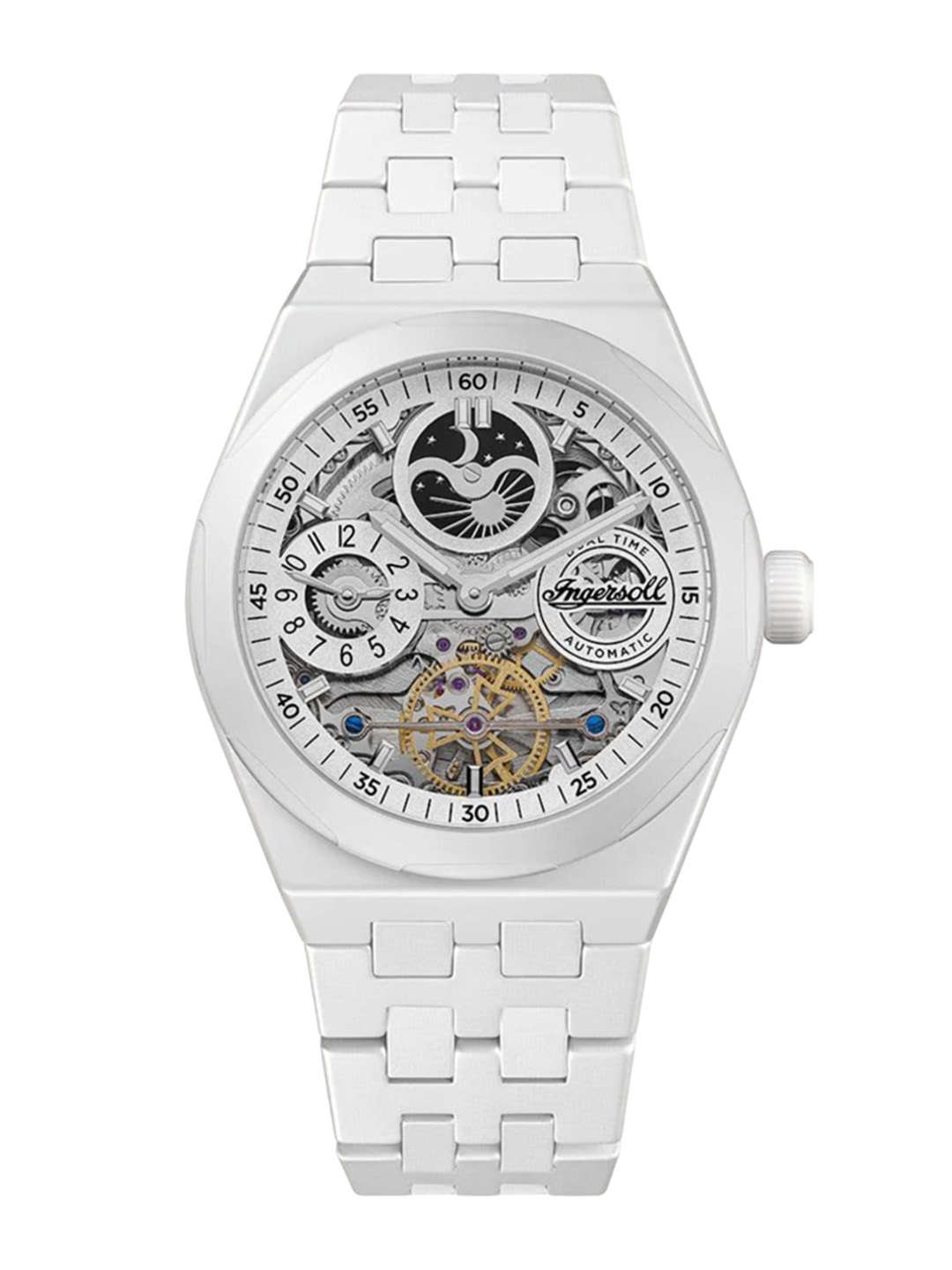 Ingersoll Men The Broadway Ceramic Bracelet Style Straps Analogue Automatic Watch I15103, White
Ingersoll Men The Broadway Ceramic Bracelet Style Straps Analogue Automatic Watch I15103, White