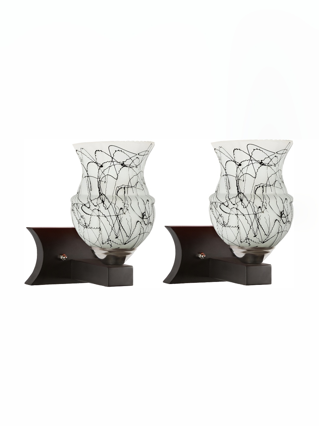 1ST TIME Black & White 2 Pcs Printed Contemporary Abstract Shaped Shaped Glass Wall Lamps
1ST TIME Black & White 2 Pcs Printed Contemporary Abstract Shaped Shaped Glass Wall Lamps