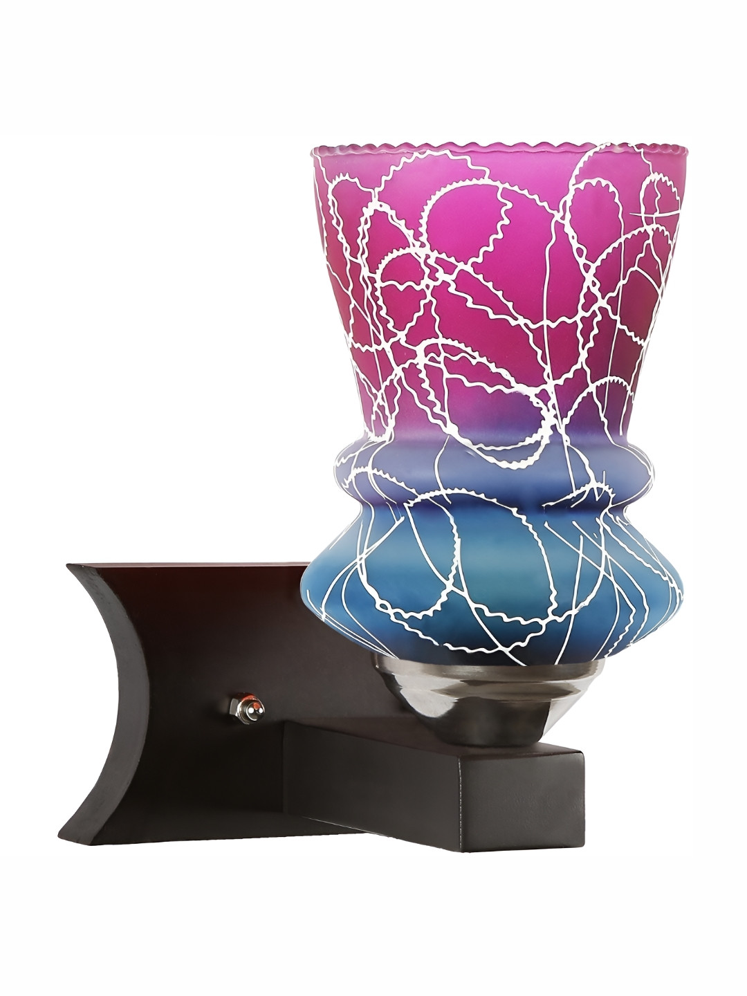 1ST TIME Purple & Blue Colourblocked Glass Traditional Abstract Shaped Shaped Wall Lamp 
1ST TIME Purple & Blue Colourblocked Glass Traditional Abstract Shaped Shaped Wall Lamp