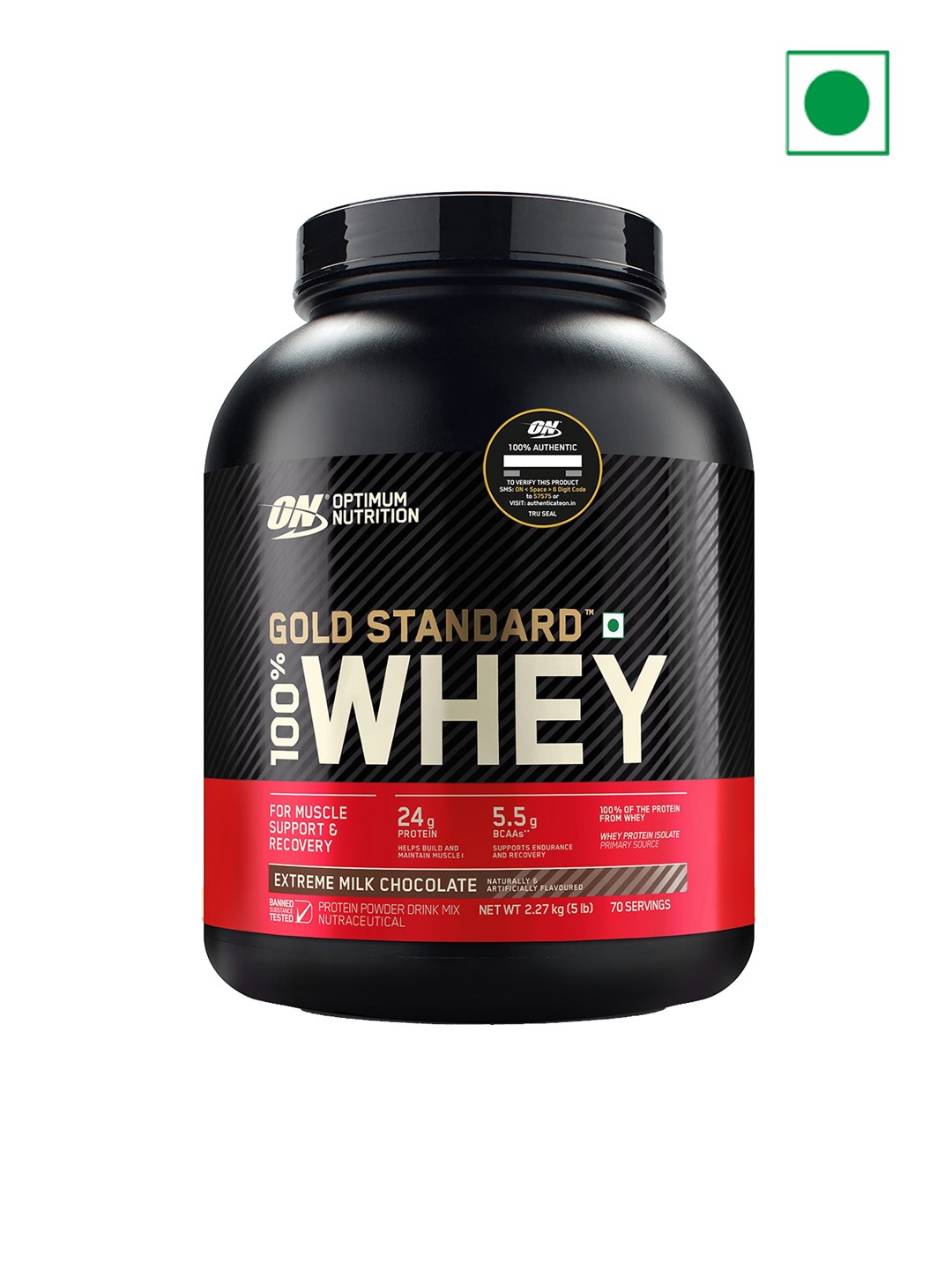 Optimum Nutrition Gold Standard 100% Whey Protein Powder- Extreme Milk Chocolate-2.27kg, Black
Optimum Nutrition Gold Standard 100% Whey Protein Powder- Extreme Milk Chocolate-2.27kg, Black