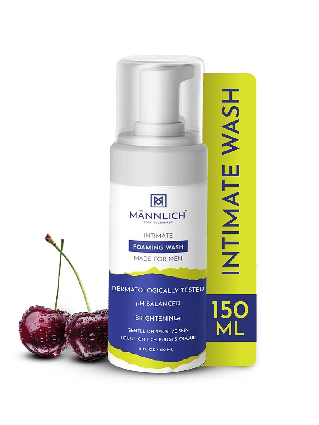 Mannlich pH Balanced Intimate Wash With Salicylic acid Aloe Vera & Tea Tree Oil - 150ml, Blue
Mannlich pH Balanced Intimate Wash With Salicylic acid Aloe Vera & Tea Tree Oil - 150ml, Blue