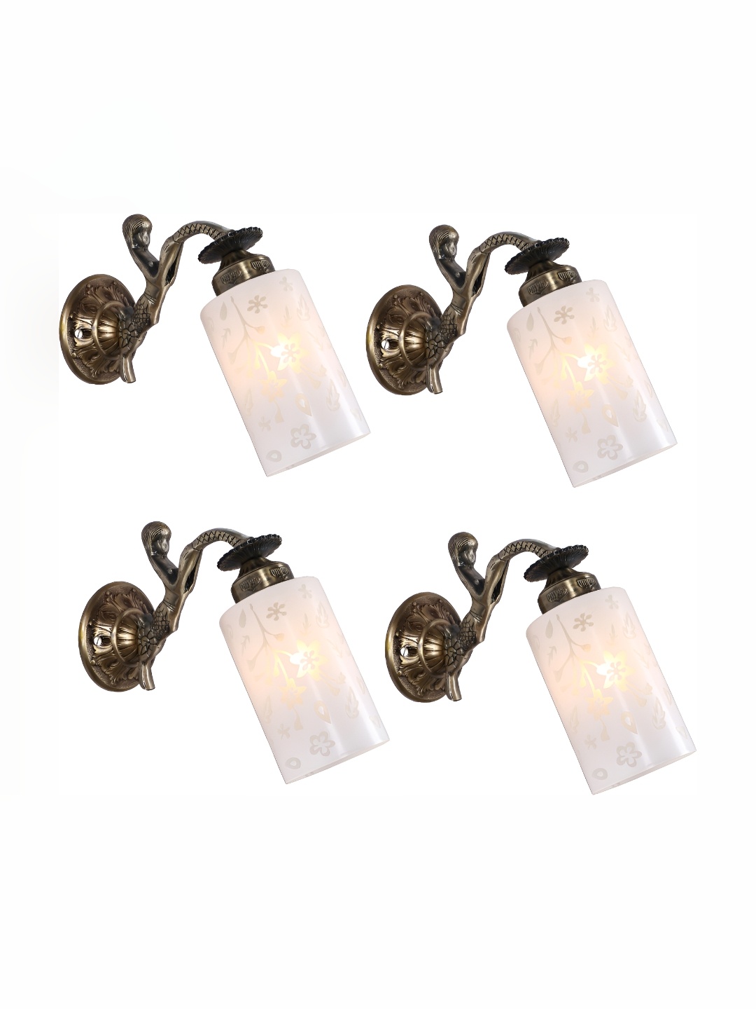 1ST TIME White & Gold-Toned 4 Pieces Printed Glass Traditional Cylinder Shaped Wall Lamps
1ST TIME White & Gold-Toned 4 Pieces Printed Glass Traditional Cylinder Shaped Wall Lamps