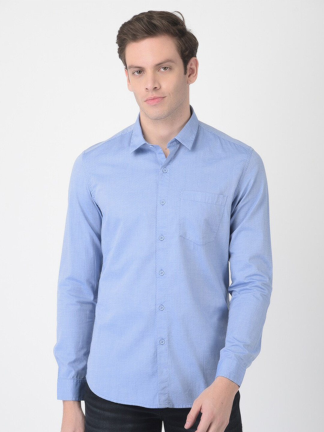 Numero Uno Men Self Design Slim Fit Shirt, Blue
Numero Uno Men Self Design Slim Fit Shirt, Blue
