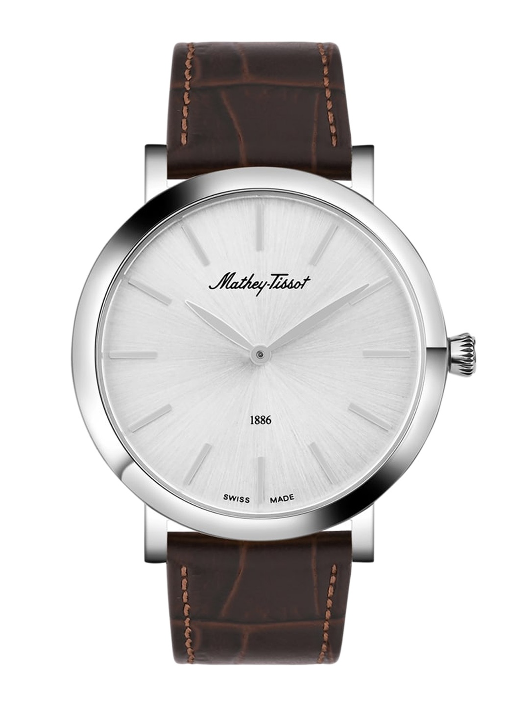 Mathey-Tissot Swiss Made Men Dial Leather Straps Analogue Watch H7916ALS, Brown
Mathey-Tissot Swiss Made Men Dial Leather Straps Analogue Watch H7916ALS, Brown