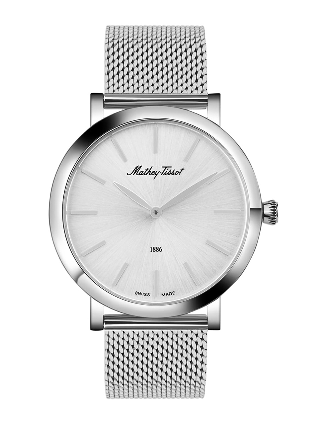 Mathey-Tissot Men Swiss-Made Stainless Steel Bracelet Style Analogue Watch H7916AS, Silver
Mathey-Tissot Men Swiss-Made Stainless Steel Bracelet Style Analogue Watch H7916AS, Silver