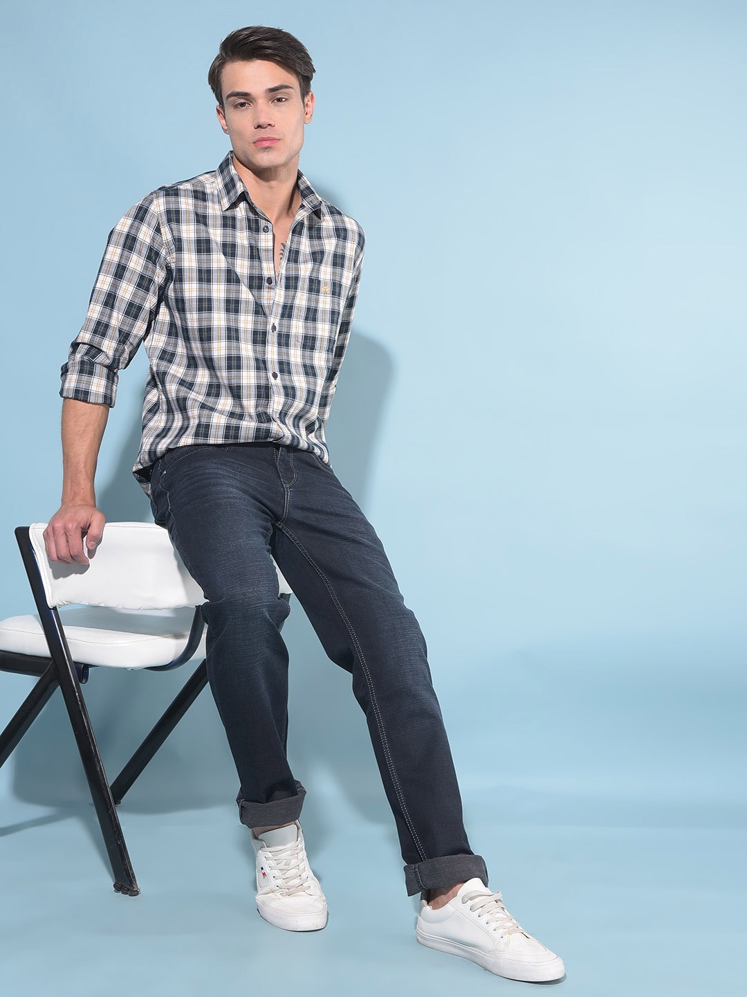 Crimsoune Club Resort Collar Slim Fit Gingham Checked Pure Cotton Casual Shirt, Mustard
Crimsoune Club Resort Collar Slim Fit Gingham Checked Pure Cotton Casual Shirt, Mustard