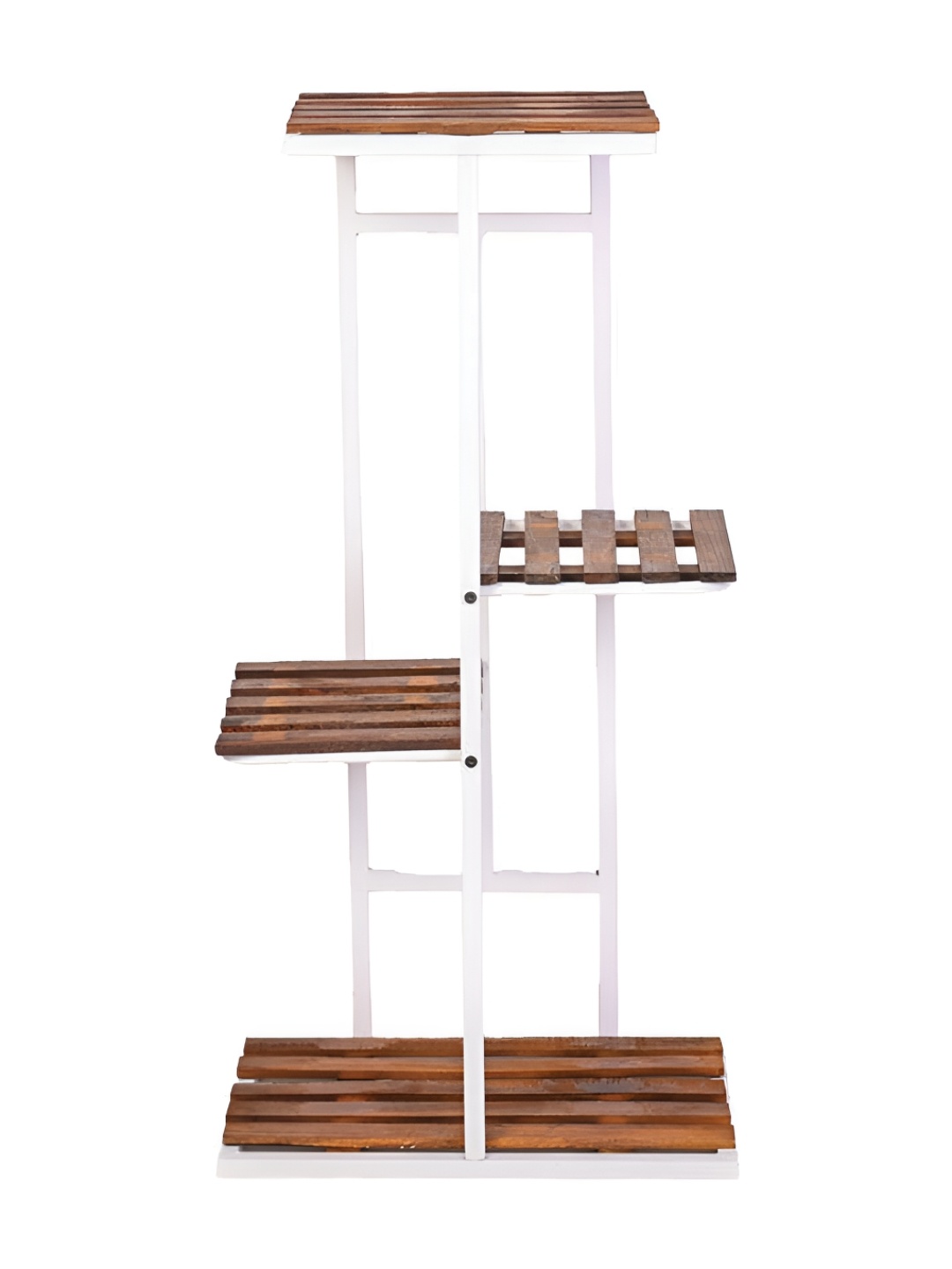 UGAOO White 5 Tier Rust Proof Metal Planter Stand