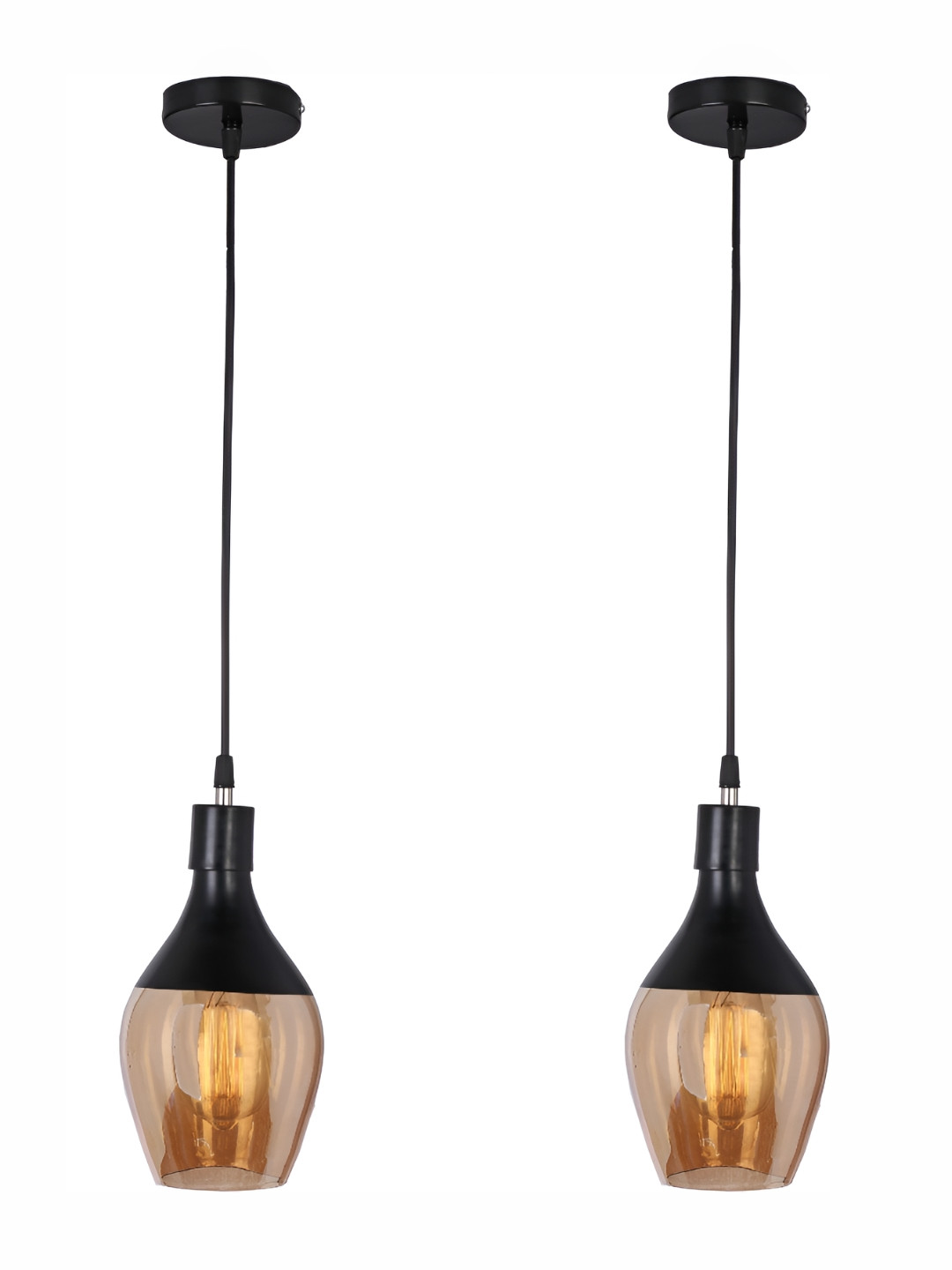 1ST TIME Gold-Toned & Black 2 Pieces Glass Traditional Ceiling Lamp
1ST TIME Gold-Toned & Black 2 Pieces Glass Traditional Ceiling Lamp