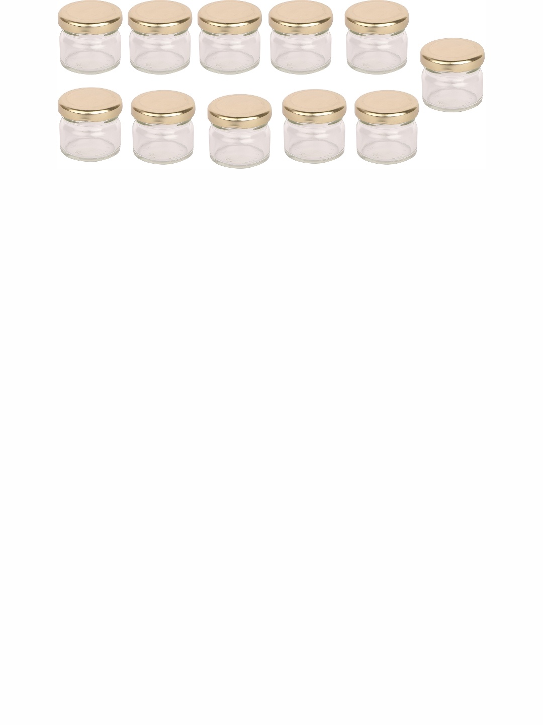 1ST TIME Transparent & Gold Toned 11 Pieces Dishwasher Safe Glass Containers 350 ml
1ST TIME Transparent & Gold Toned 11 Pieces Dishwasher Safe Glass Containers 350 ml