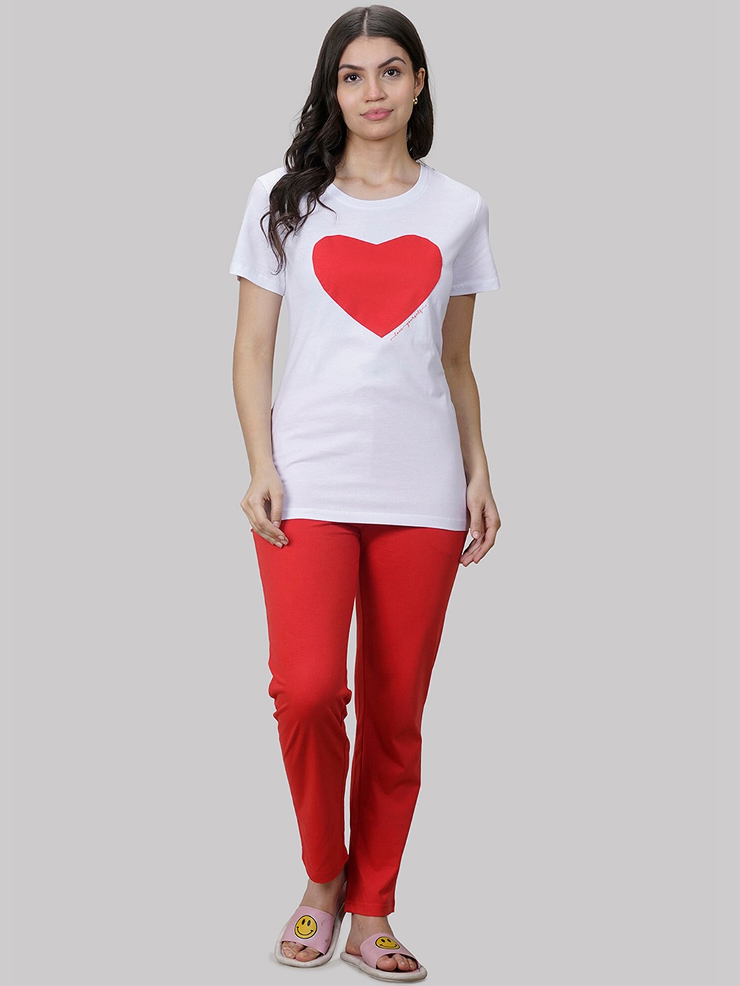 She N She Women Night suit, Red