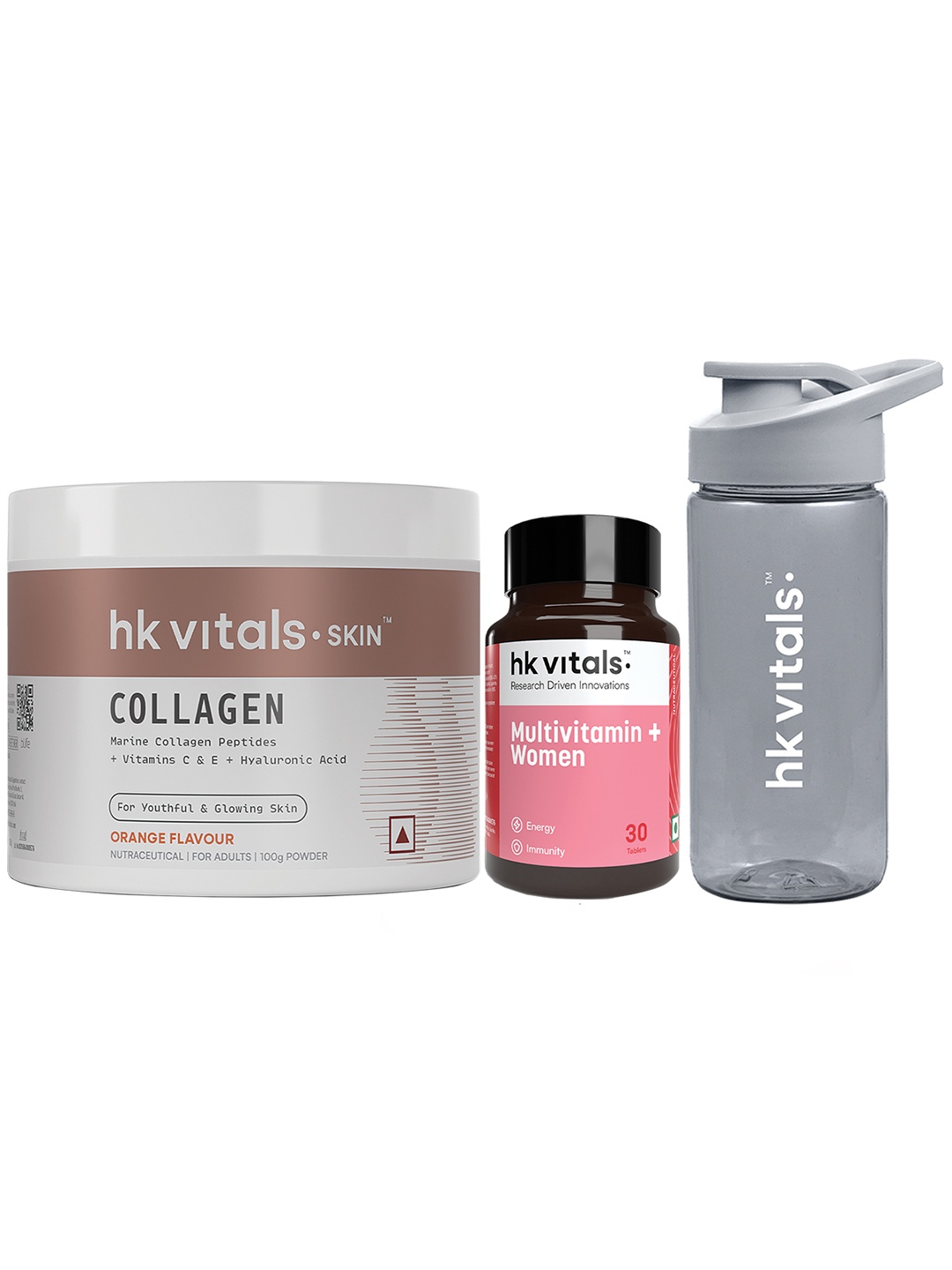 HK VITALS Set of Orange Skin Radiance Collagen - 100g & Multivitamin Plus - 30 Tablets
HK VITALS Set of Orange Skin Radiance Collagen - 100g & Multivitamin Plus - 30 Tablets