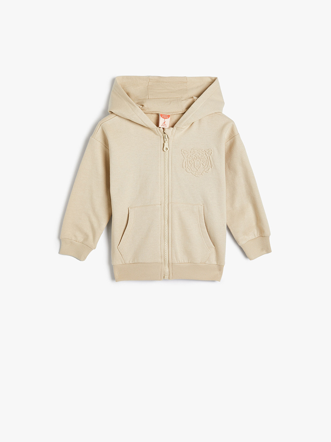Koton Boys Hooded Cotton Front-Open Sweatshirt, Beige 
Koton Boys Hooded Cotton Front-Open Sweatshirt, Beige