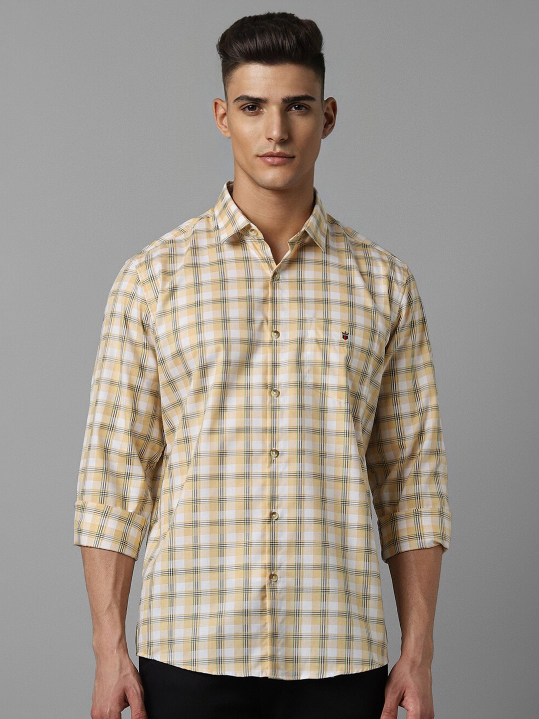 Louis Philippe Sport Spread Collar Slim Fit Cotton Checked Casual Shirt, Yellow
Louis Philippe Sport Spread Collar Slim Fit Cotton Checked Casual Shirt, Yellow