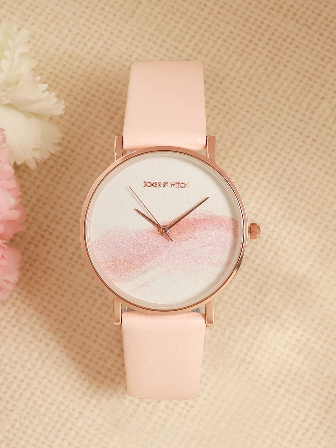 JOKER & WITCH Women Patterned Dial & Leather Bracelet Style Straps Analogue Watch AMWW798, Pink
JOKER & WITCH Women Patterned Dial & Leather Bracelet Style Straps Analogue Watch AMWW798, Pink