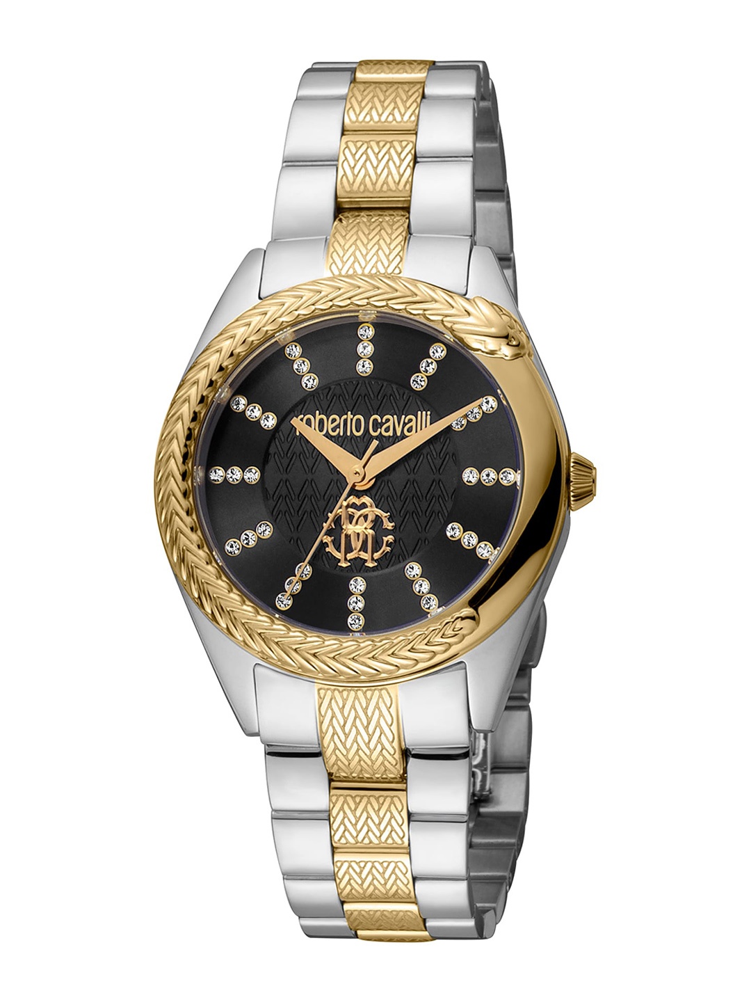 Roberto Cavalli Women Stainless Steel Bracelet Style Straps Analogue Watch RC5L038M0095, Silver
Roberto Cavalli Women Stainless Steel Bracelet Style Straps Analogue Watch RC5L038M0095, Silver