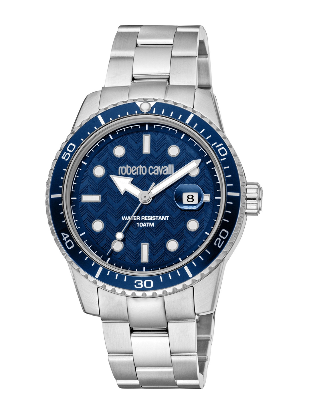 Roberto Cavalli Men Textured Dial & Stainless Steel Straps Analogue Watch RC5G084M0025, Silver
Roberto Cavalli Men Textured Dial & Stainless Steel Straps Analogue Watch RC5G084M0025, Silver