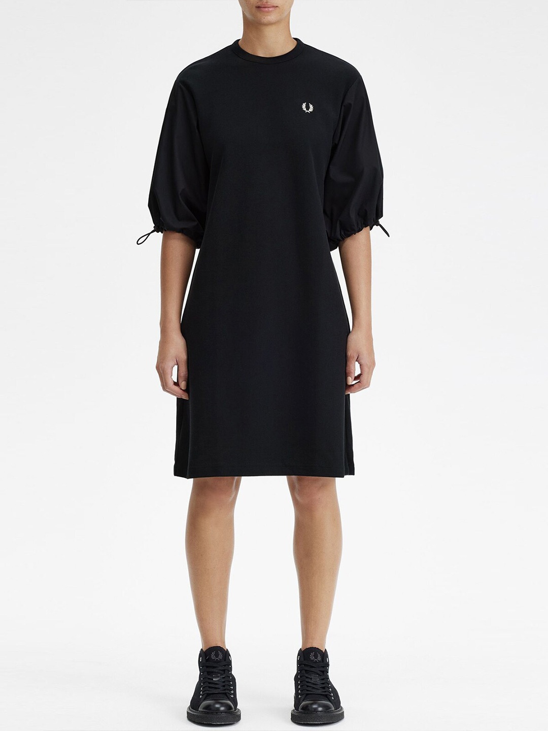 Fred Perry T-shirt Dress, Black