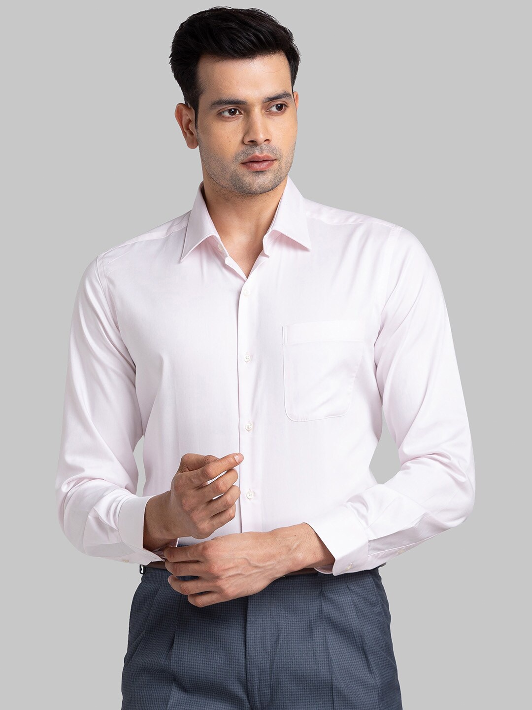 Raymond Spread Collar Long Sleeves Self-Design Contemporary-Fit Cotton Formal Shirt, Red
Raymond Spread Collar Long Sleeves Self-Design Contemporary-Fit Cotton Formal Shirt, Red