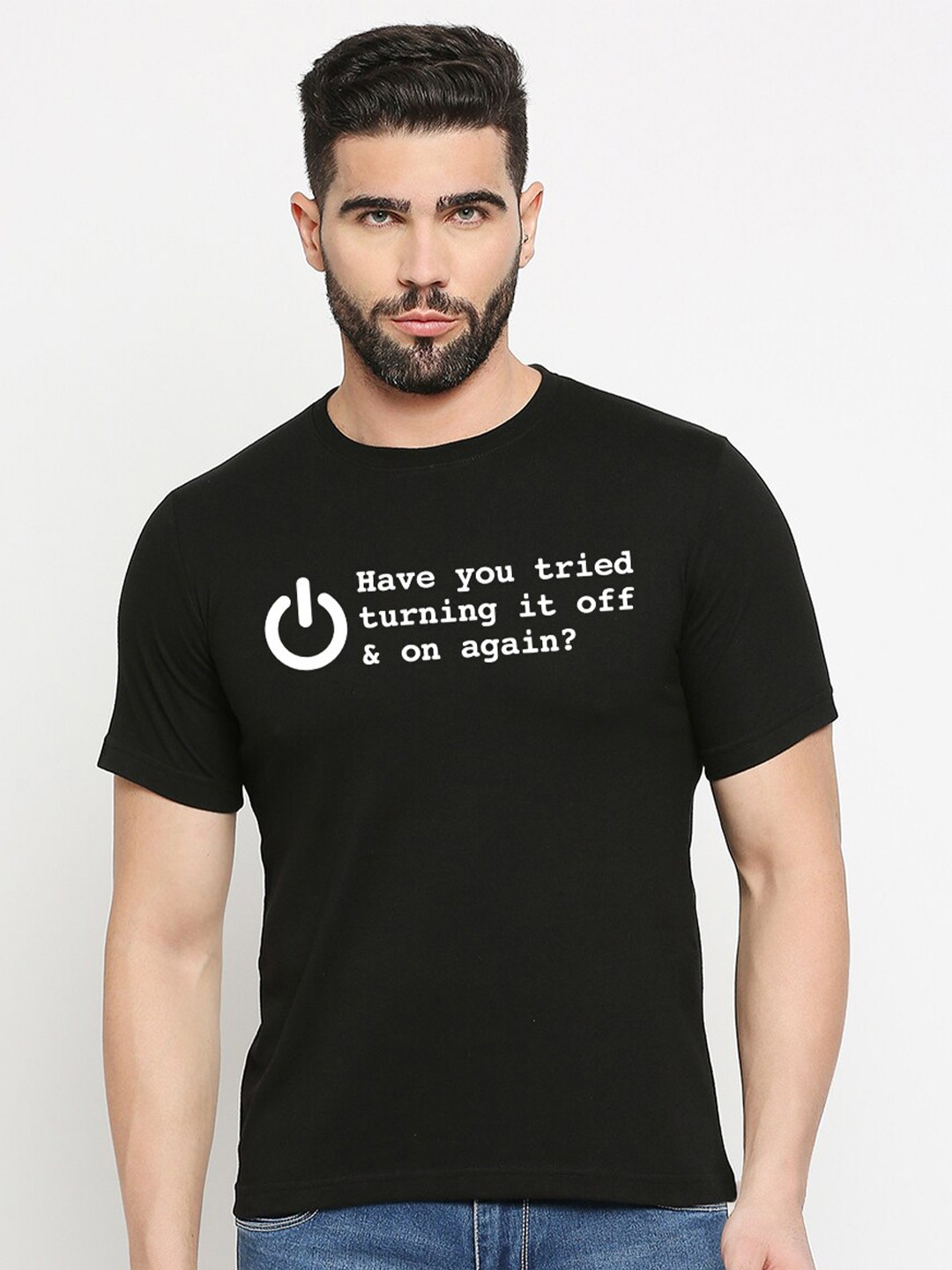 MOD ECRU Unisex Round Neck Short Sleeves Typography Printed Regular Fit Cotton T-shirt, Black
MOD ECRU Unisex Round Neck Short Sleeves Typography Printed Regular Fit Cotton T-shirt, Black