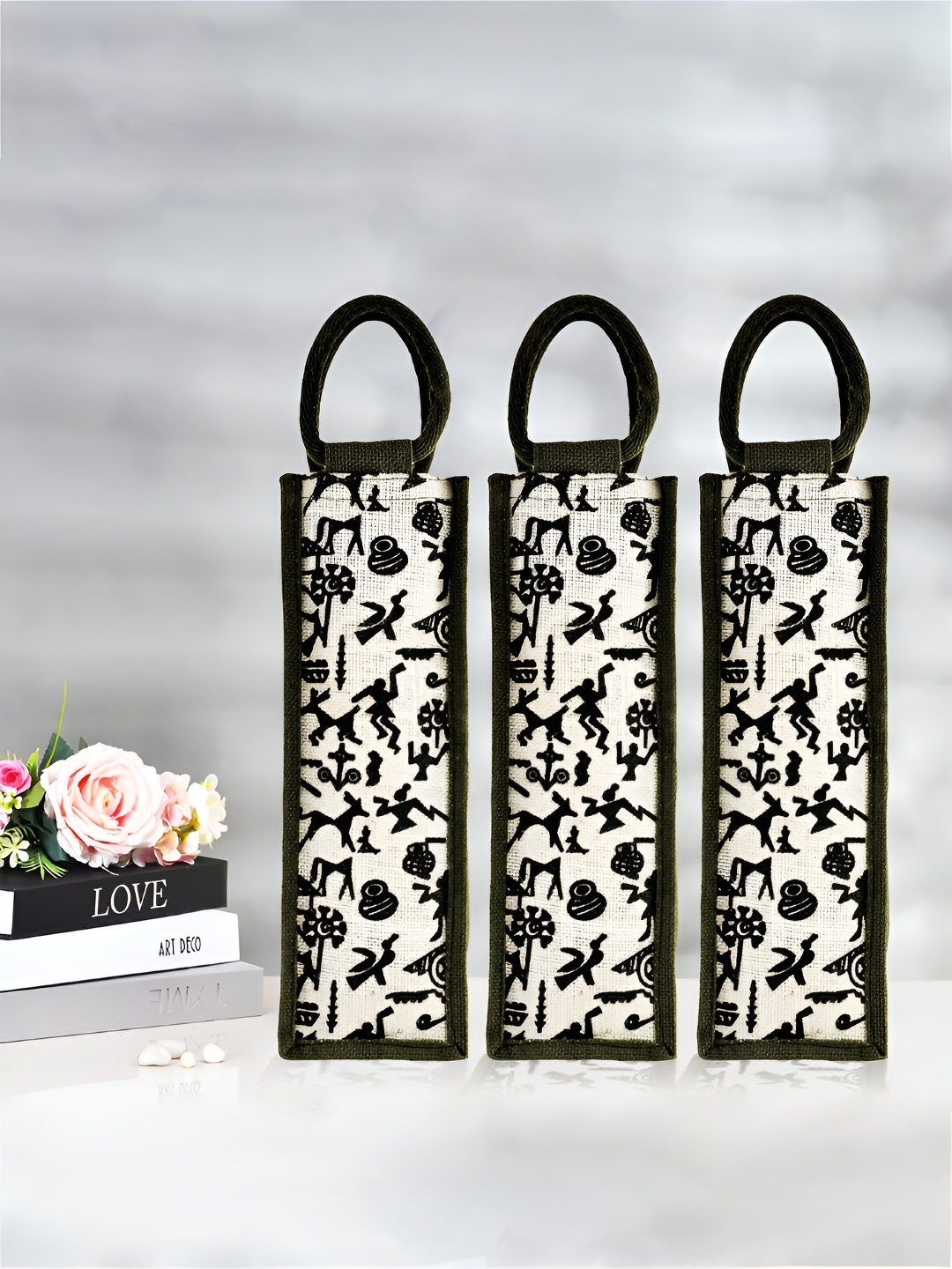 Kuber Industries White & Green 3 Pieces Warli Printed Water Bottle Carry Bag With Handle
Kuber Industries White & Green 3 Pieces Warli Printed Water Bottle Carry Bag With Handle